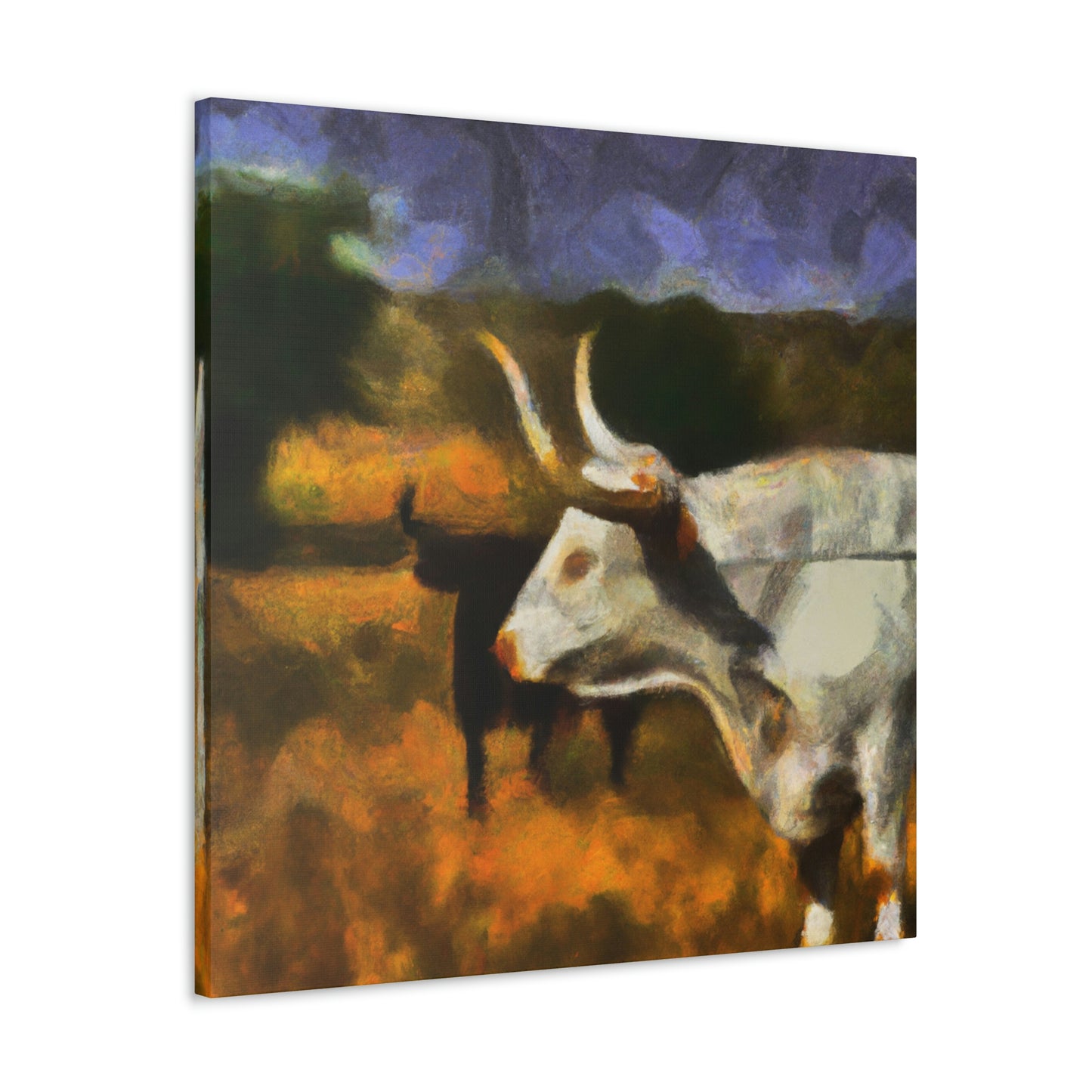 Longhorn in Expressionism - Canvas