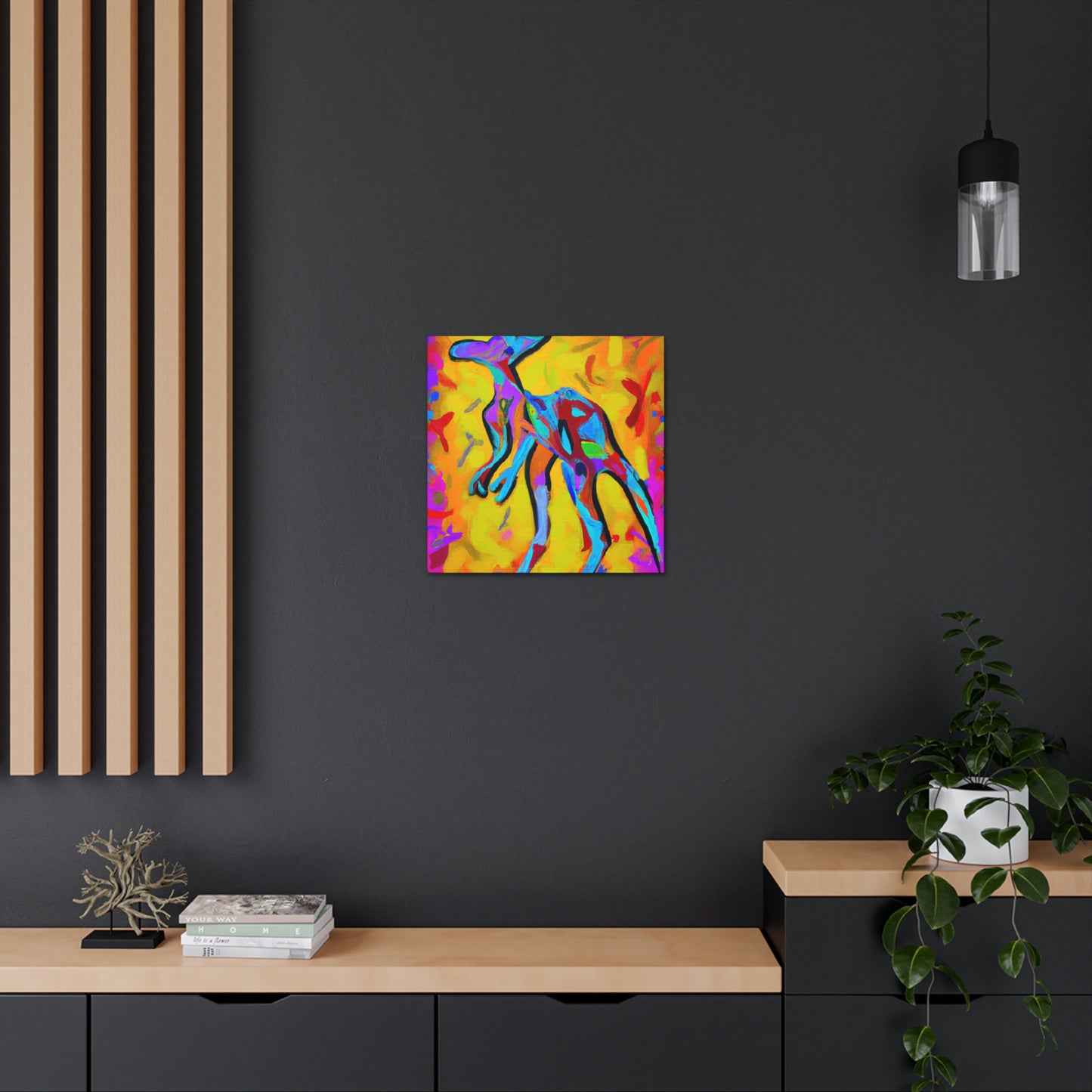 Kangaroo's Expressionist Dance - Canvas