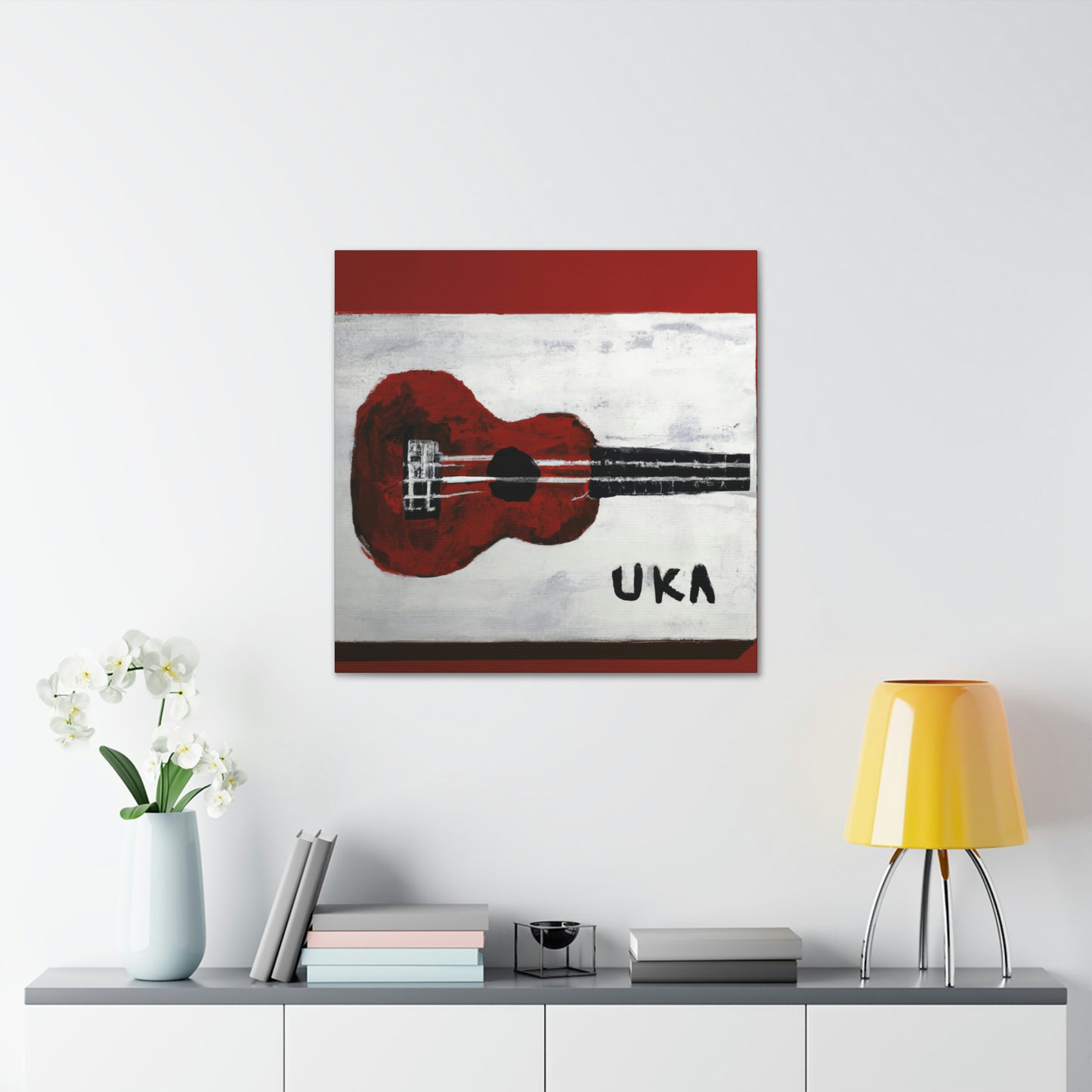 "Ukulele Minimalism Dream" - Canvas