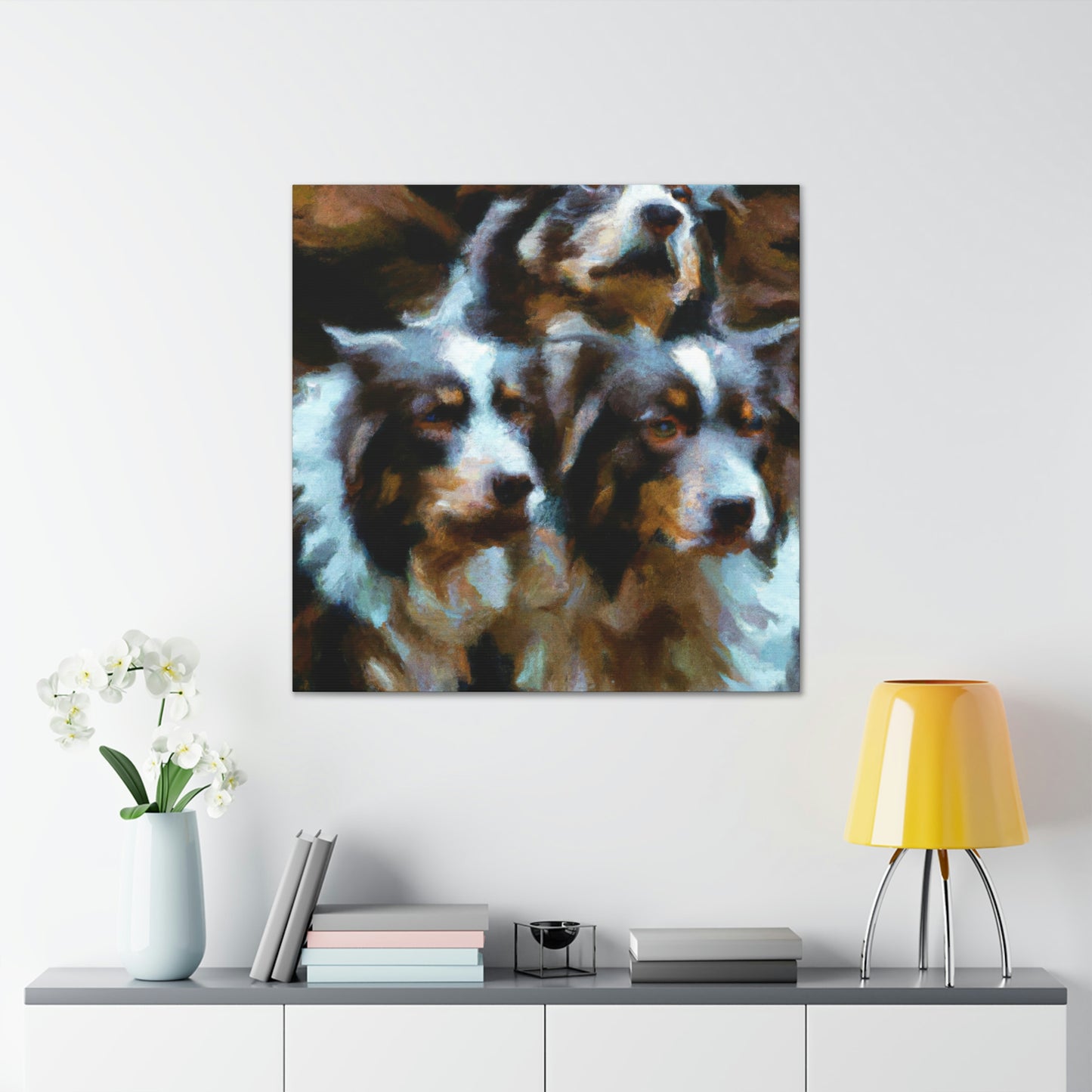 Australian Shepherd Solitude - Canvas