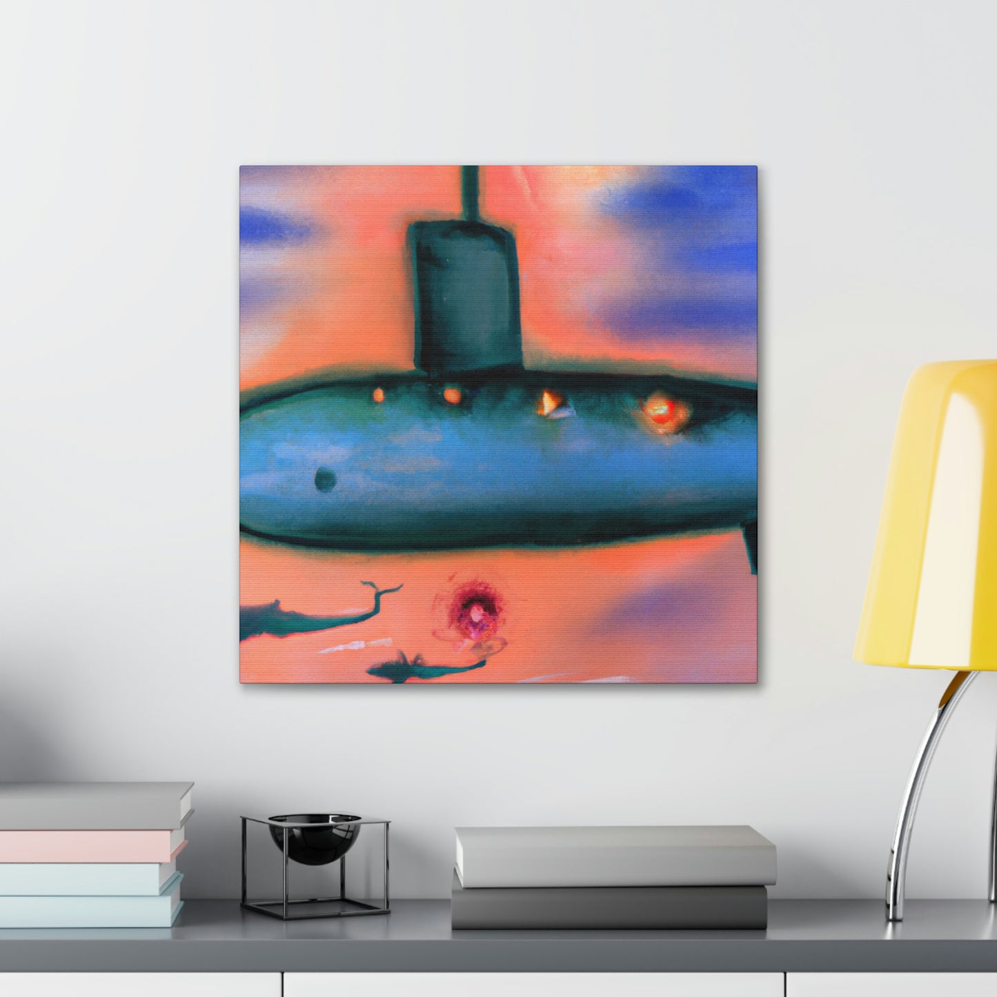 "Submarine in Expressionism" - Canvas