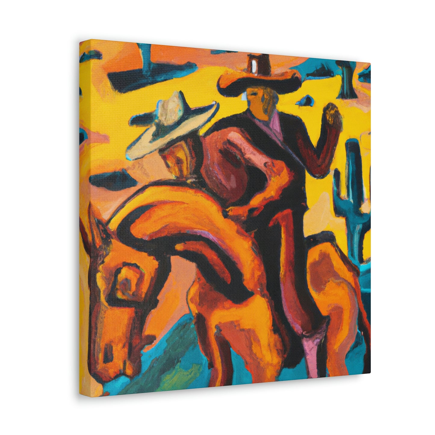 "Saddle in Expressionism" - Canvas