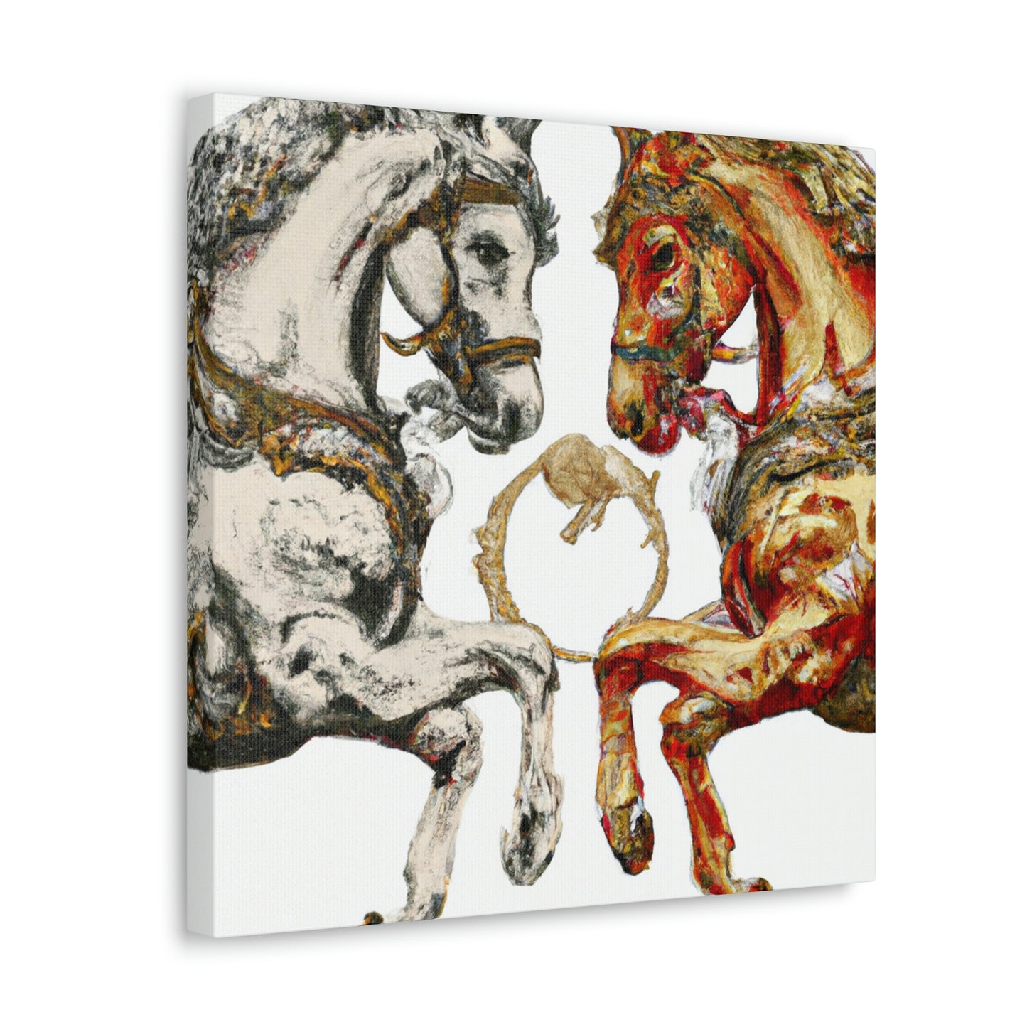 Running Horses Baroque - Canvas