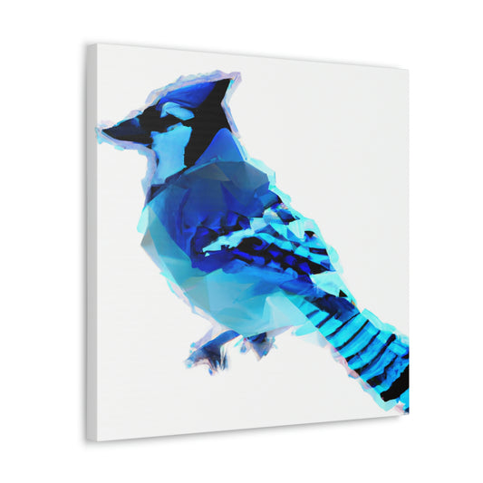 "Blue Jay Reflection Art" - Canvas