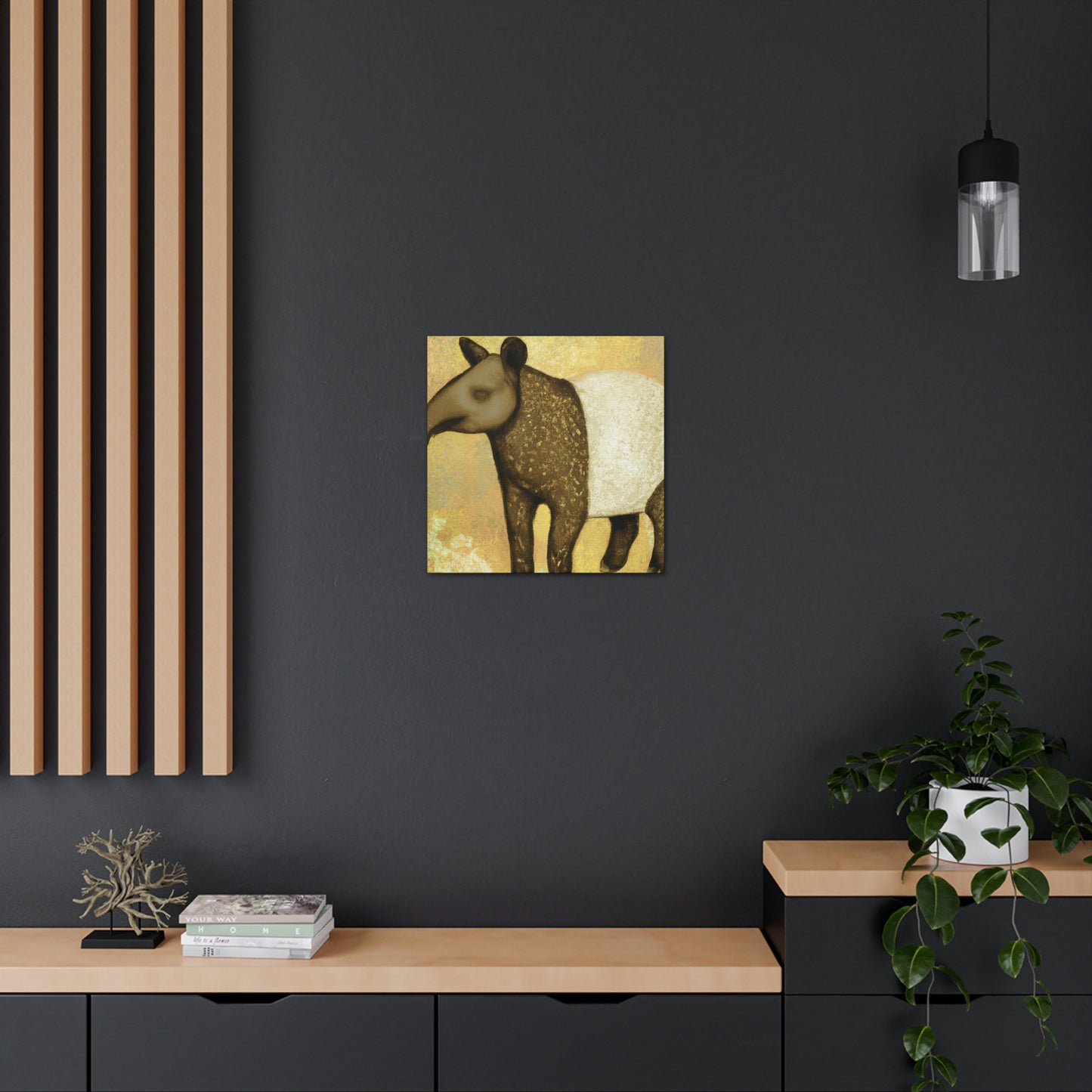 "Malayan Tapir Delight" - Canvas