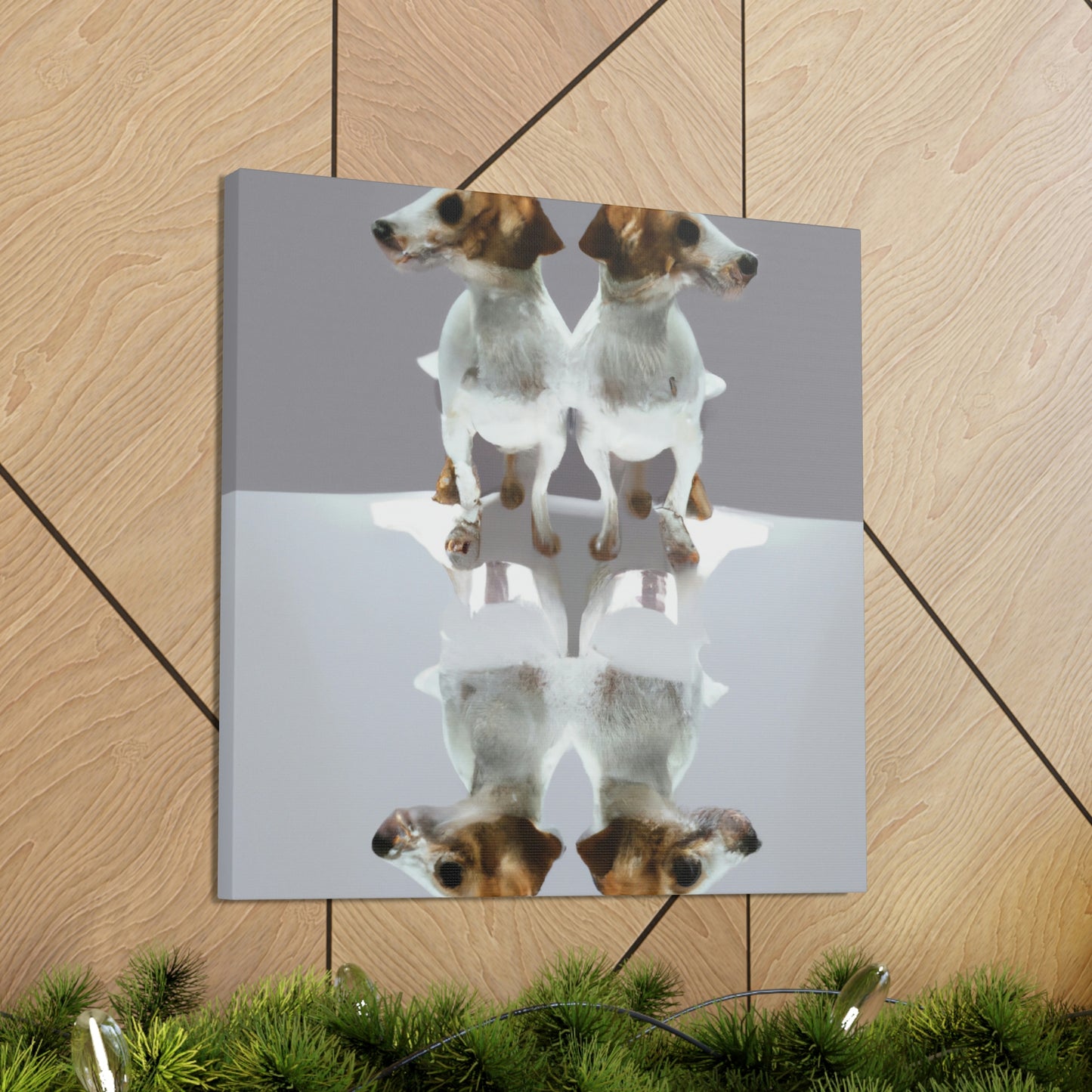 "Minimalist Jack Russell Pup" - Canvas