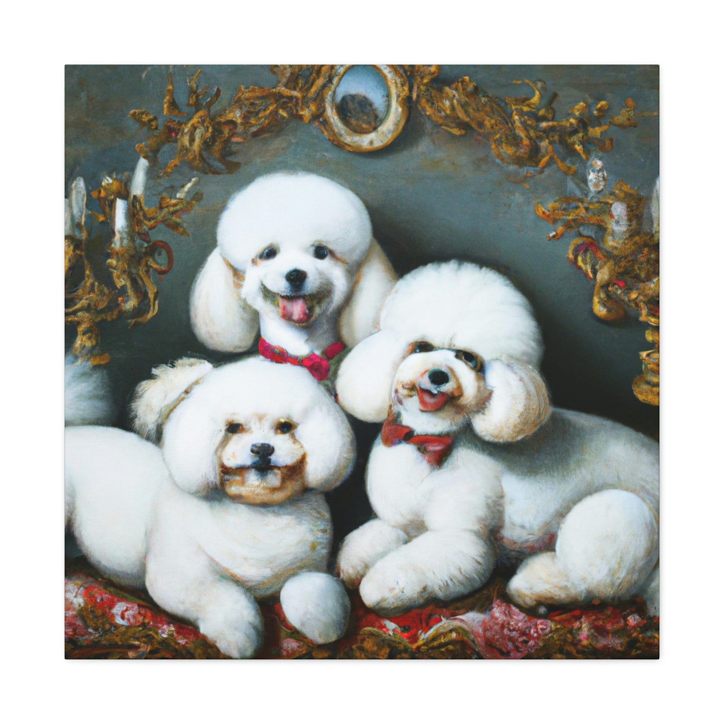 "Bichon Frise Palette" - Canvas