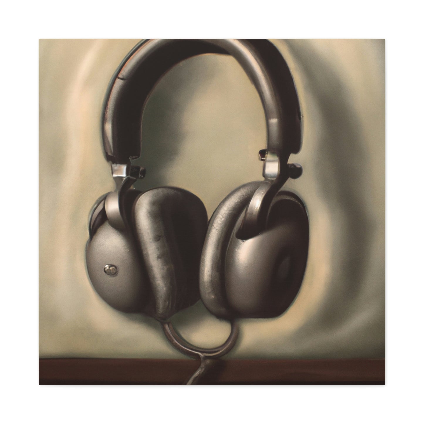 "Headphones on a Cloud" - Canvas