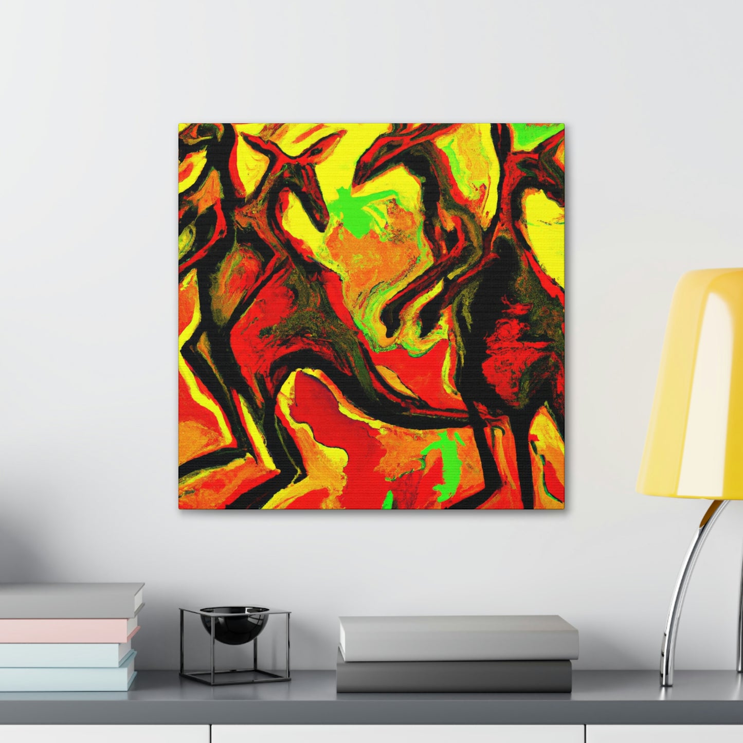 Kangaroos in Expressionism - Canvas