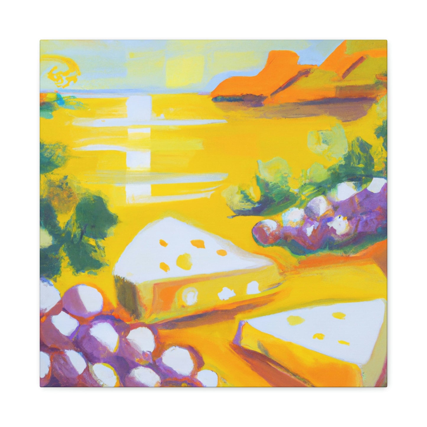 "Cheesy Grapes Abound" - Canvas