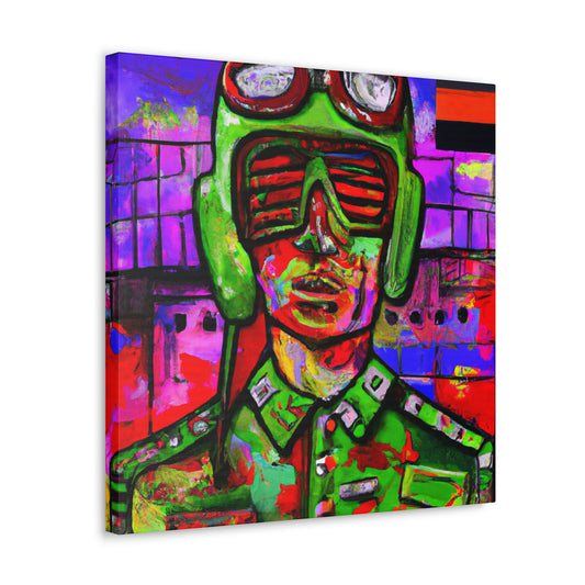 Aviator Soars Fauvism - Canvas