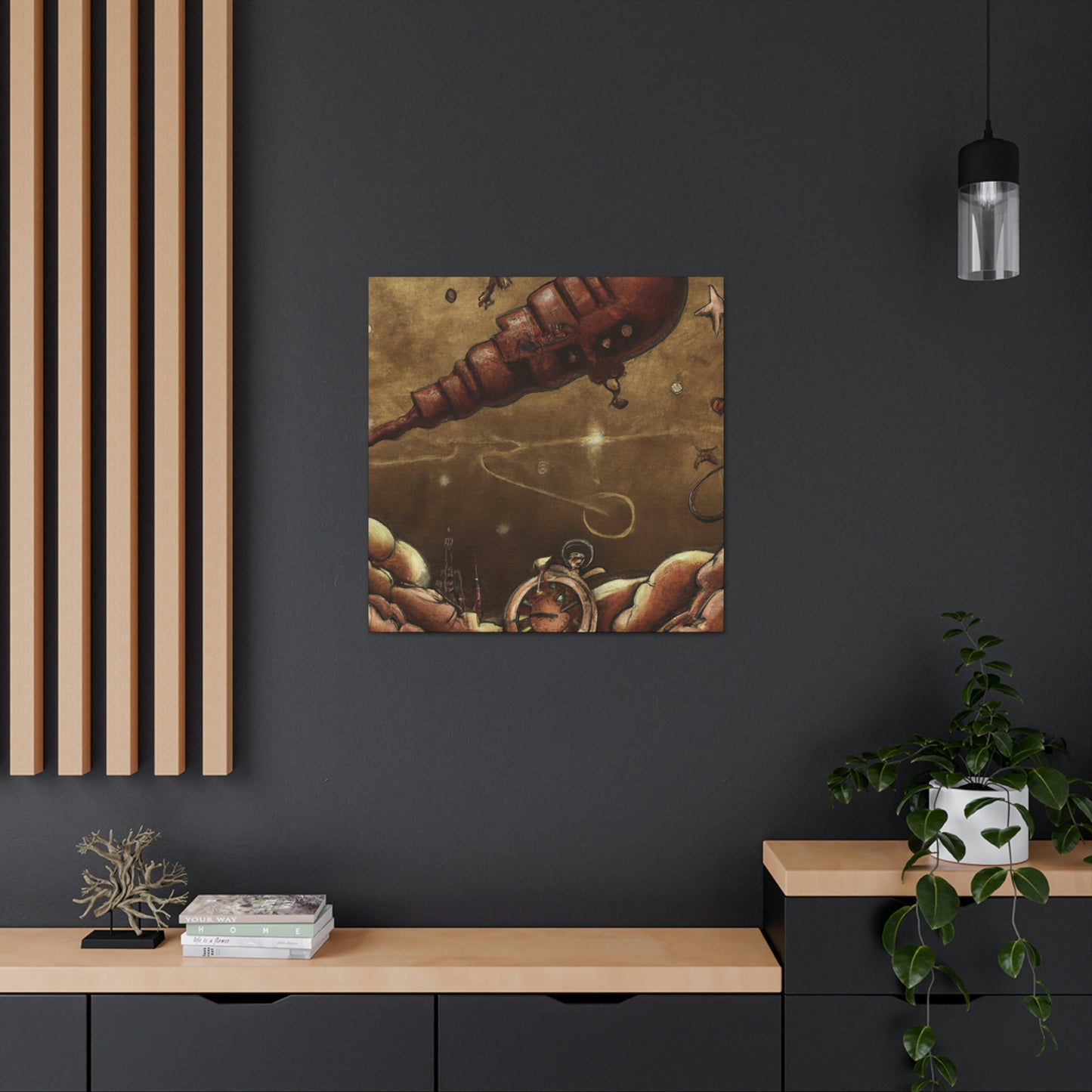 Meteor in Steampunk - Canvas