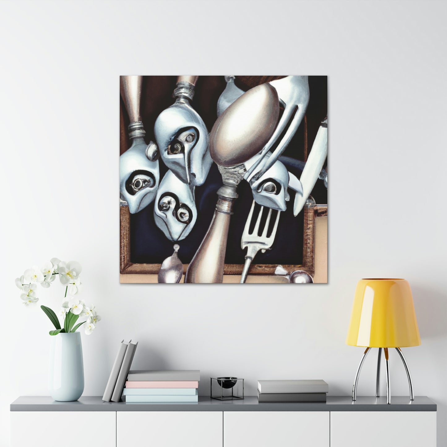 Cutlery in the Clouds - Canvas