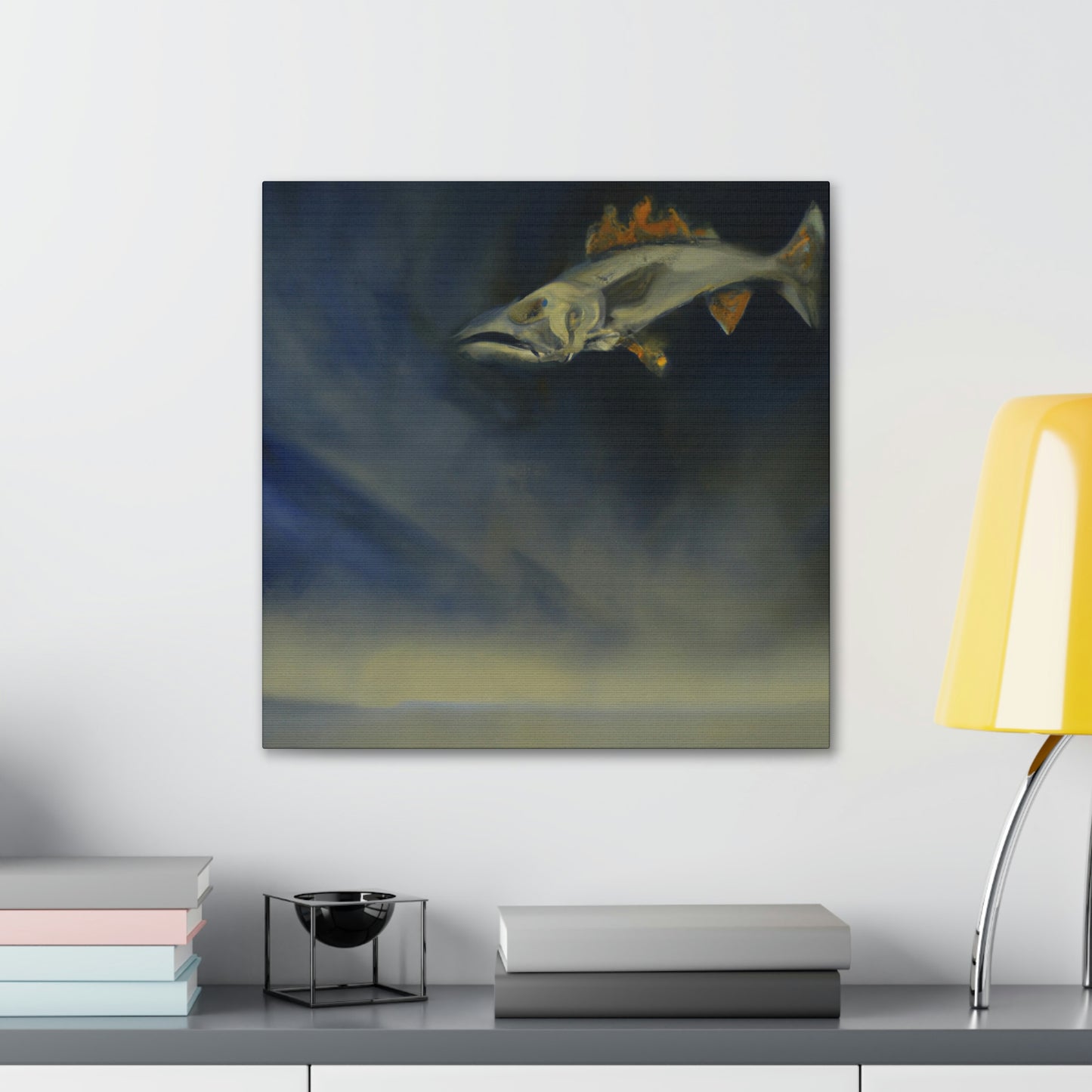 "Walleye in Reflection" - Canvas