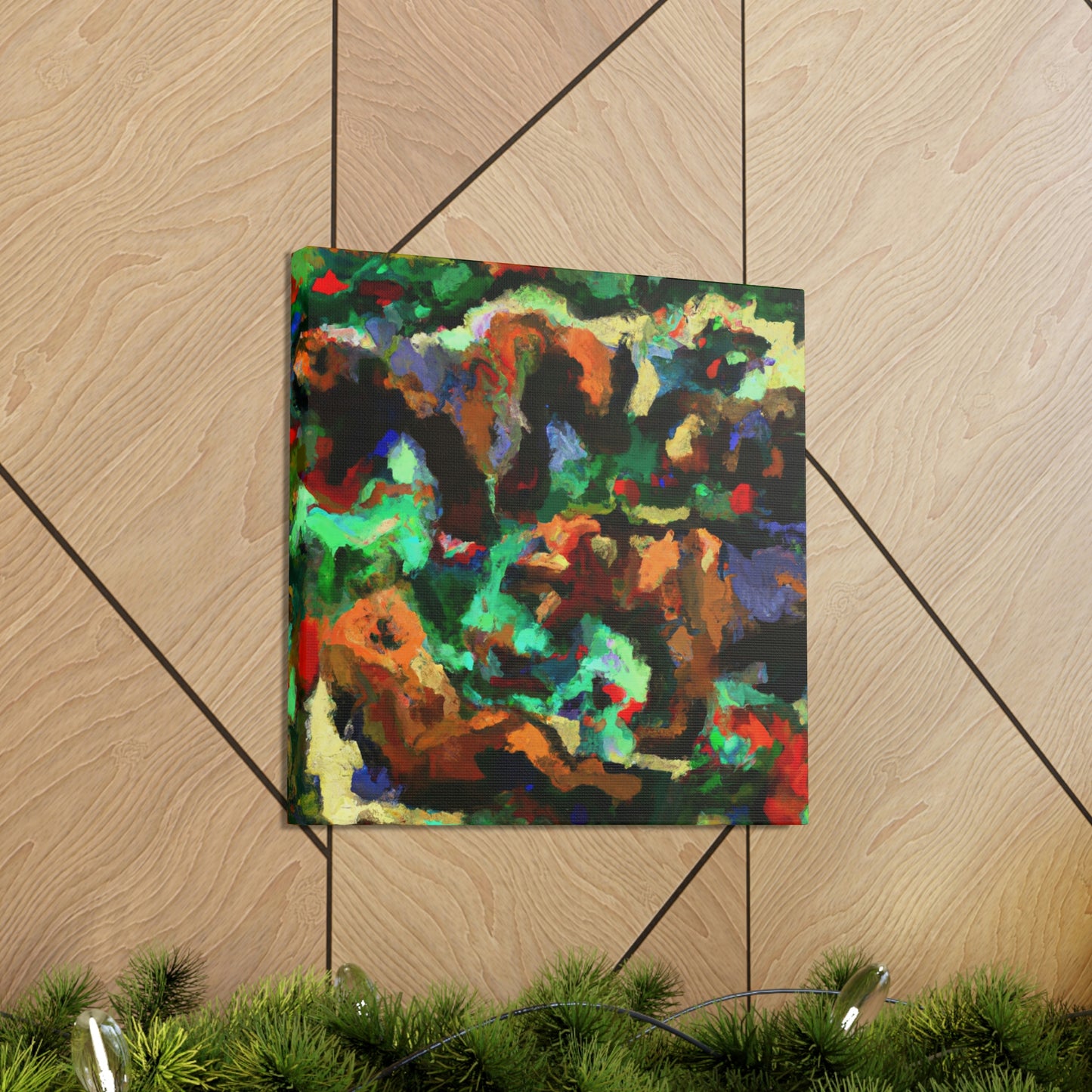 Grizzly Bears Abstraction - Canvas