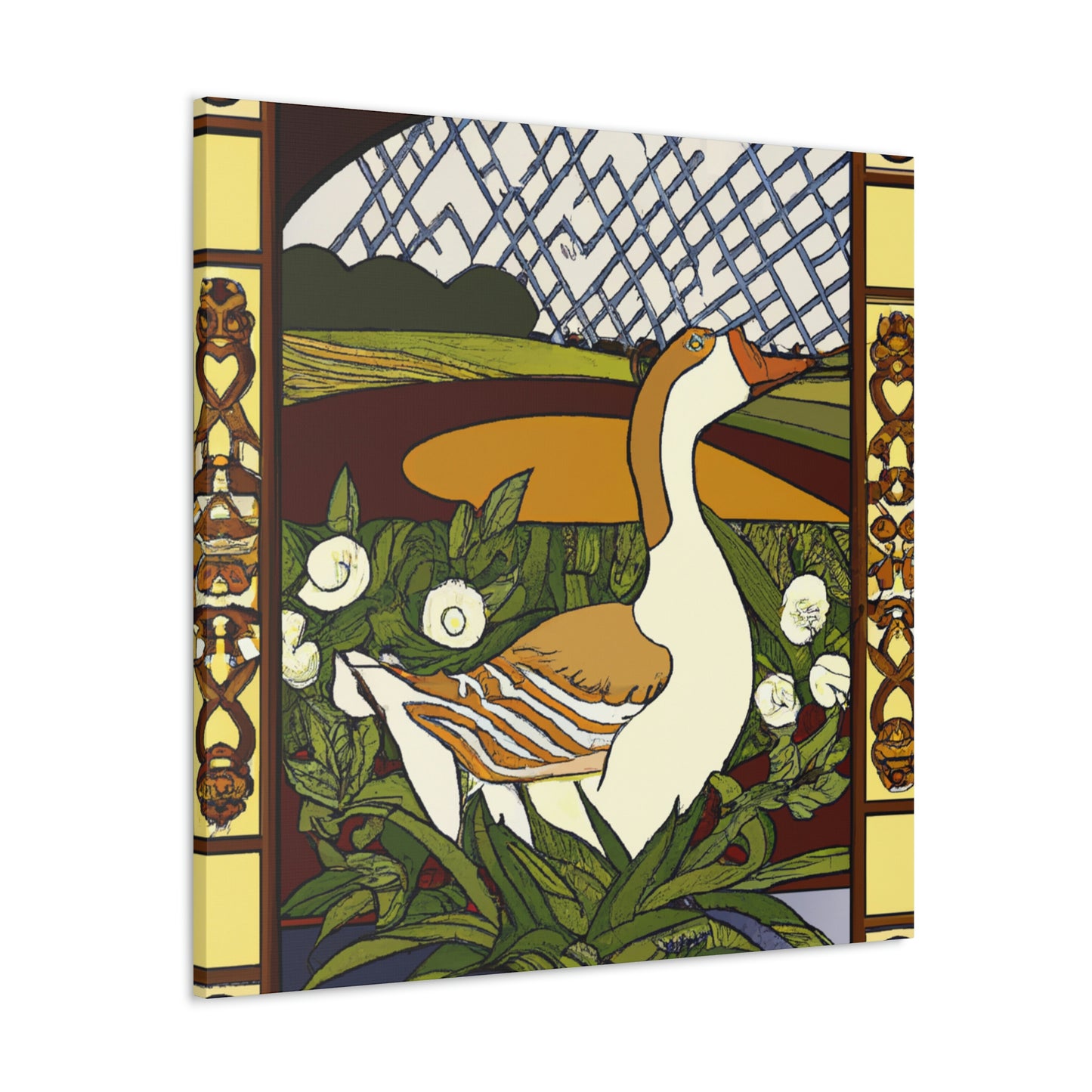 "Goose in Art Nouveau" - Canvas