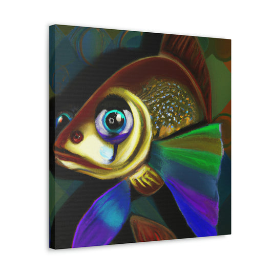 Guppy Art Deco Swirl - Canvas