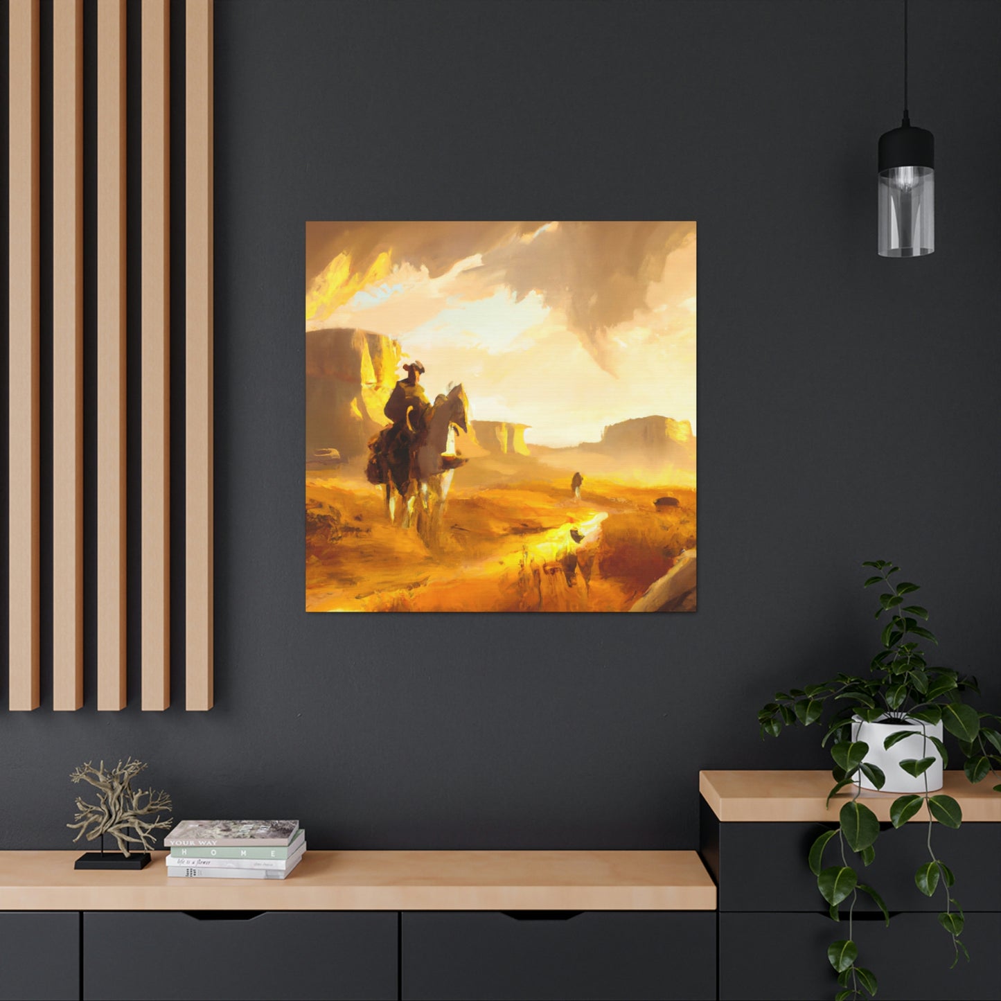 Western Landscape Dawn - Canvas