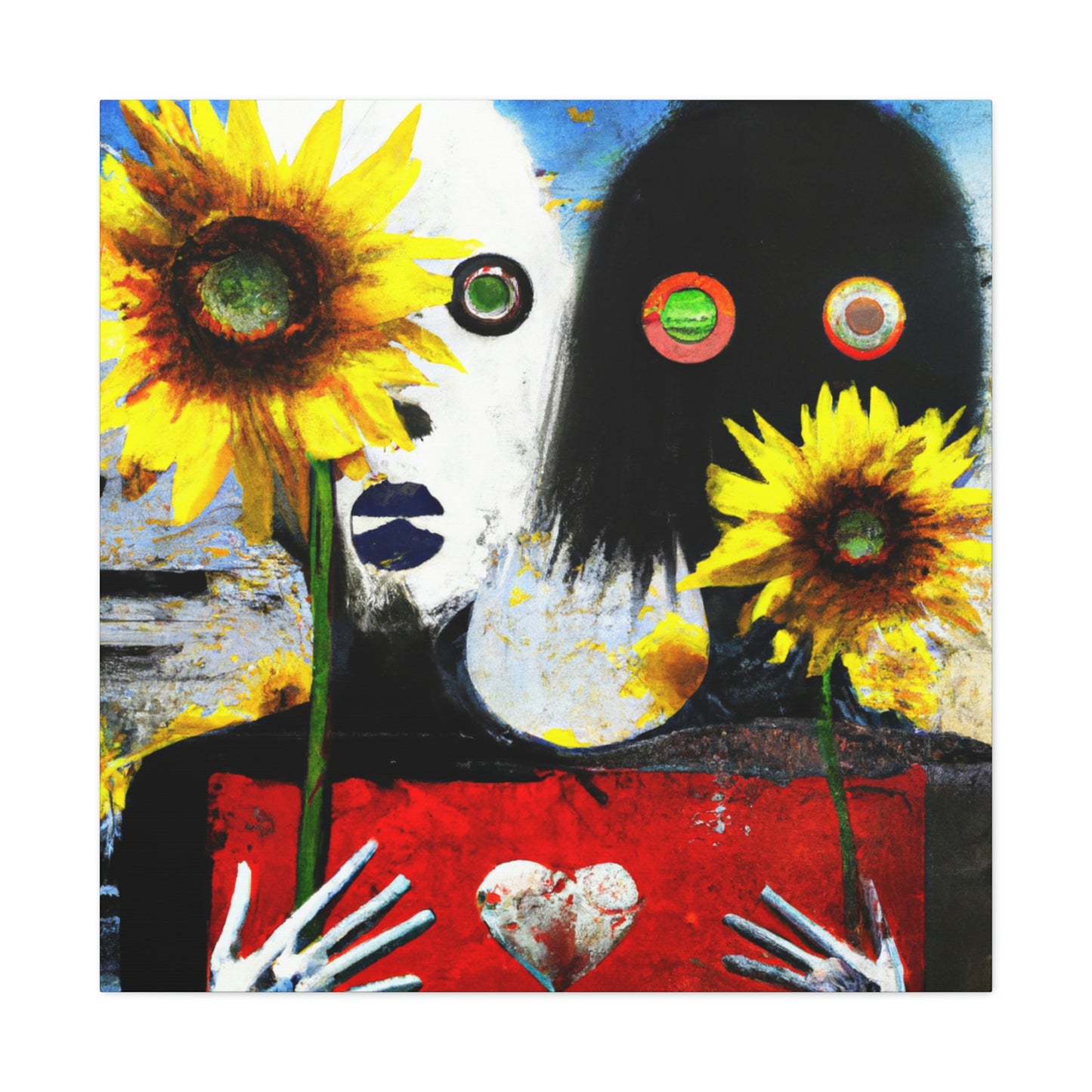 "Love and Sunflowers Bloom" - Canvas