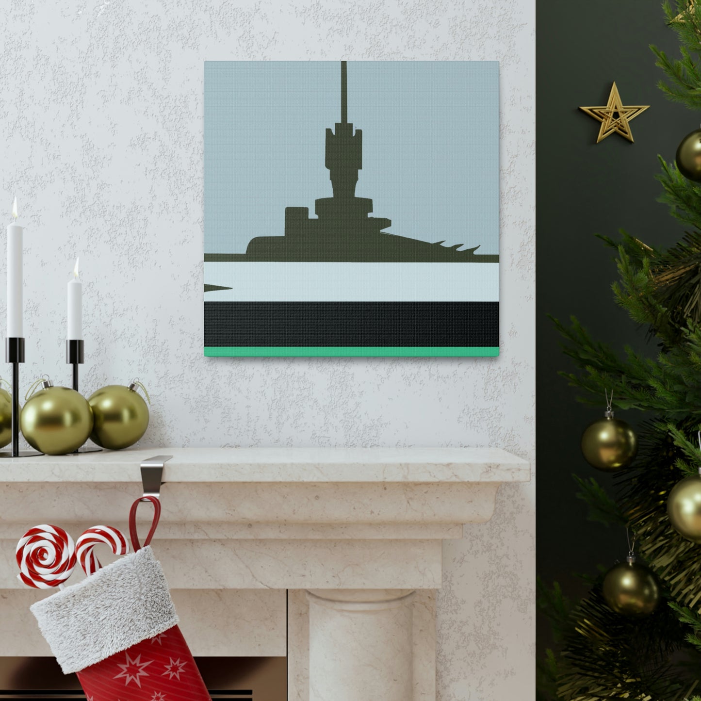 "Battleship Minimalism" - Canvas