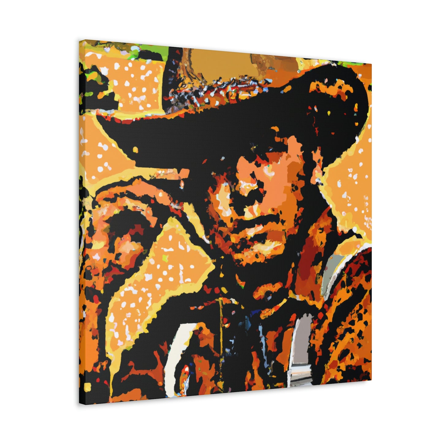 "Ranch Hand Pointillism" - Canvas