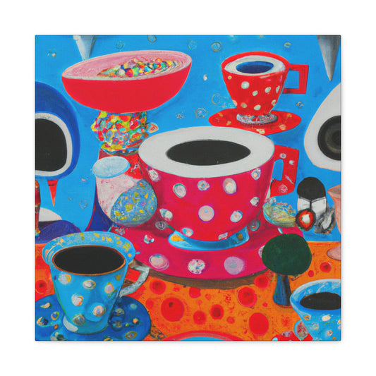 "Tea Cups in Turmoil" - Canvas