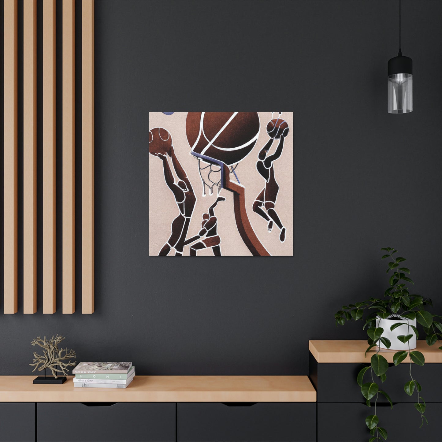 "Basket Shooting Surrealism". - Canvas