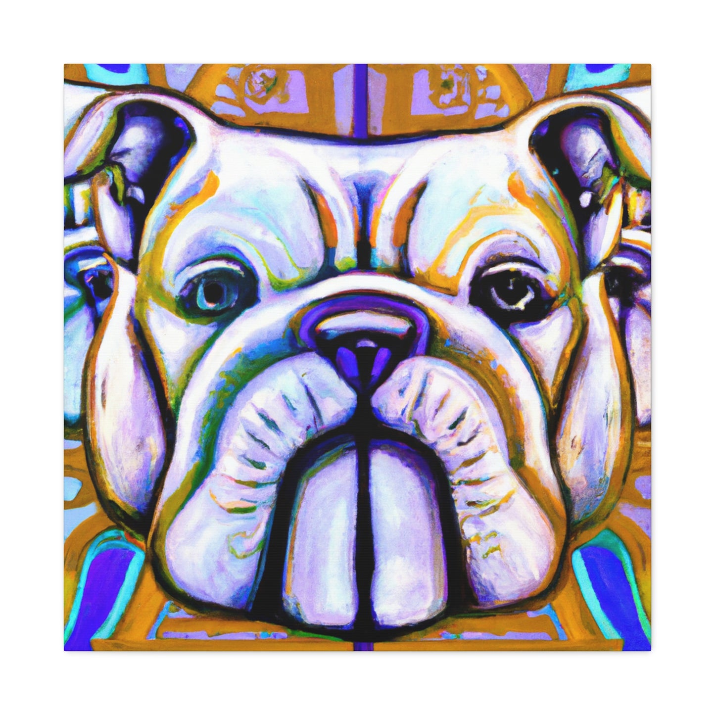 "Bulldog's Deco Dream" - Canvas