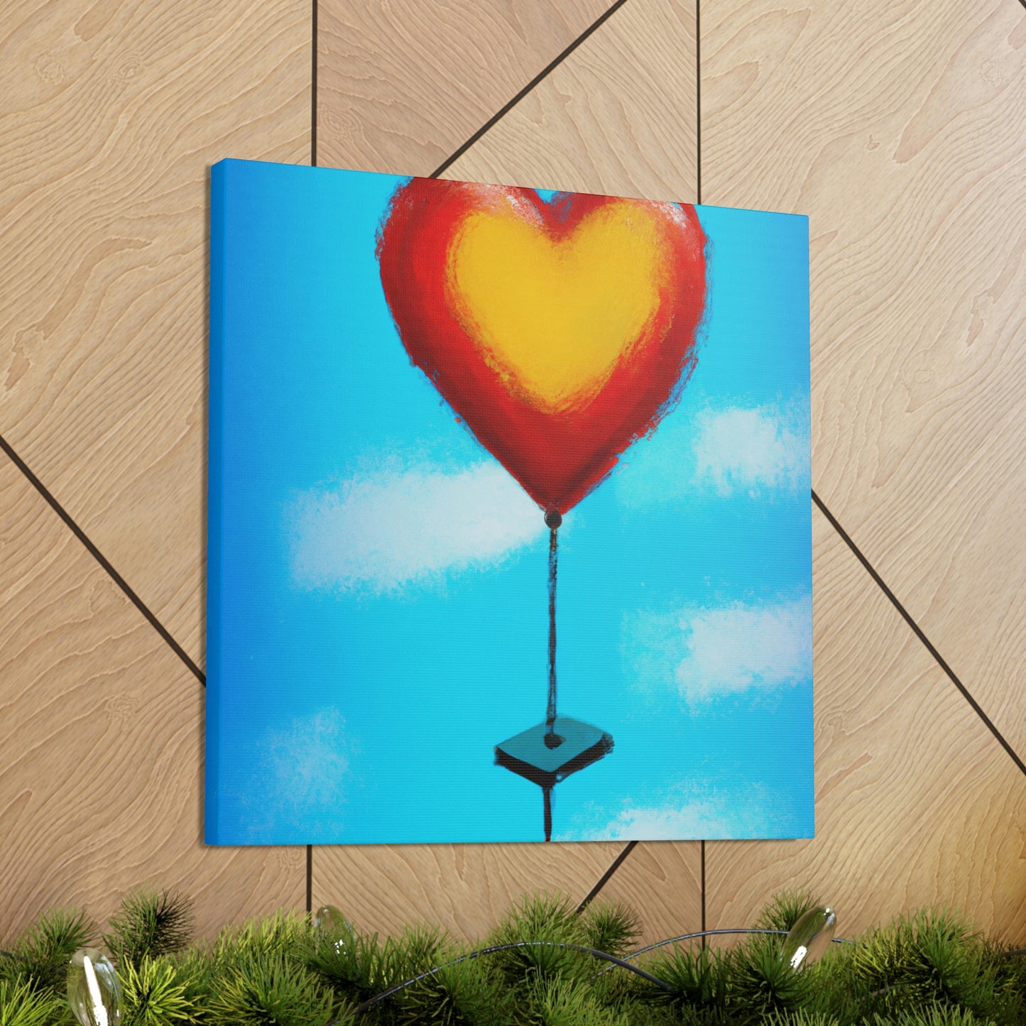 Heart Balloon Joyful Release - Canvas