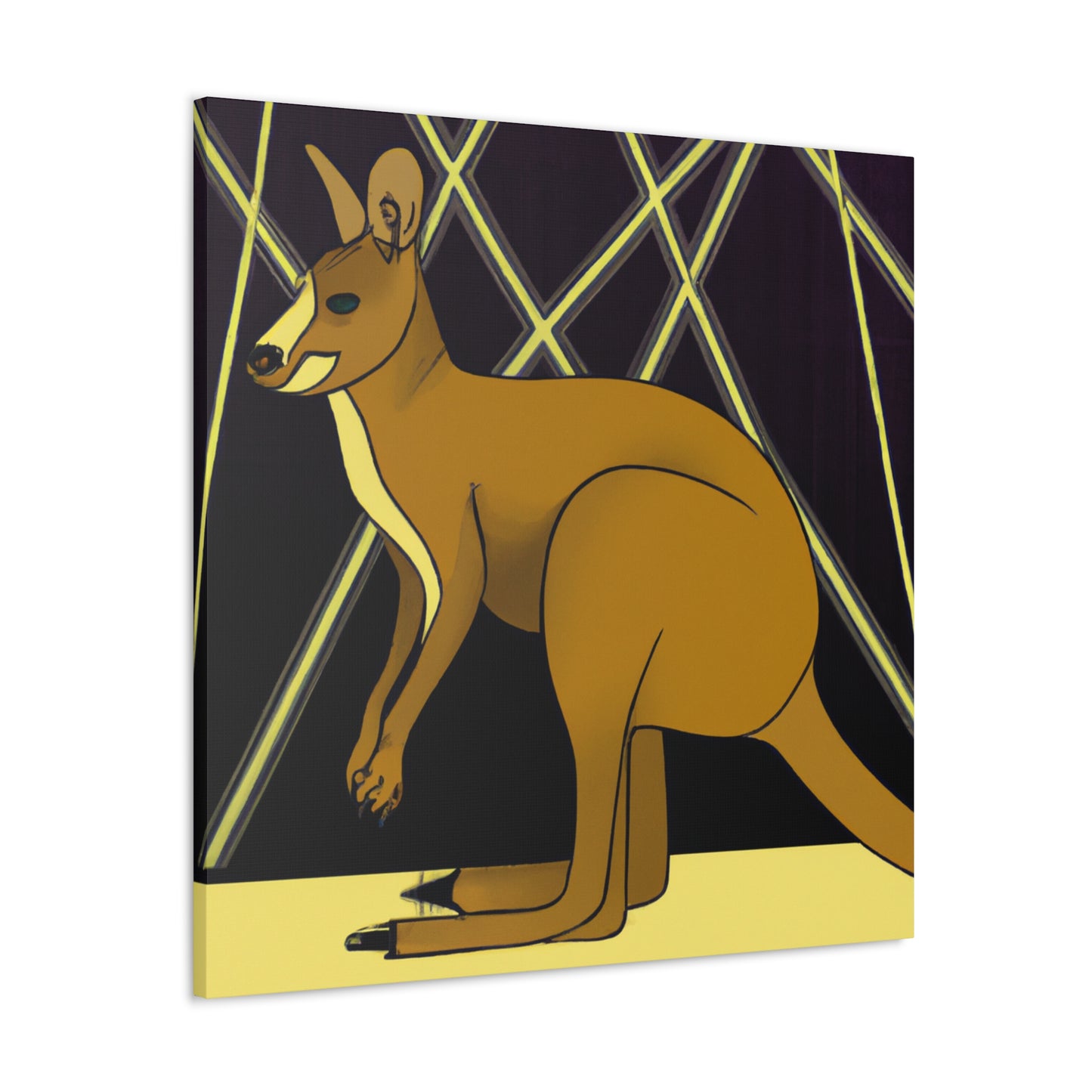 "Gleaming Wallaby Splendor" - Canvas