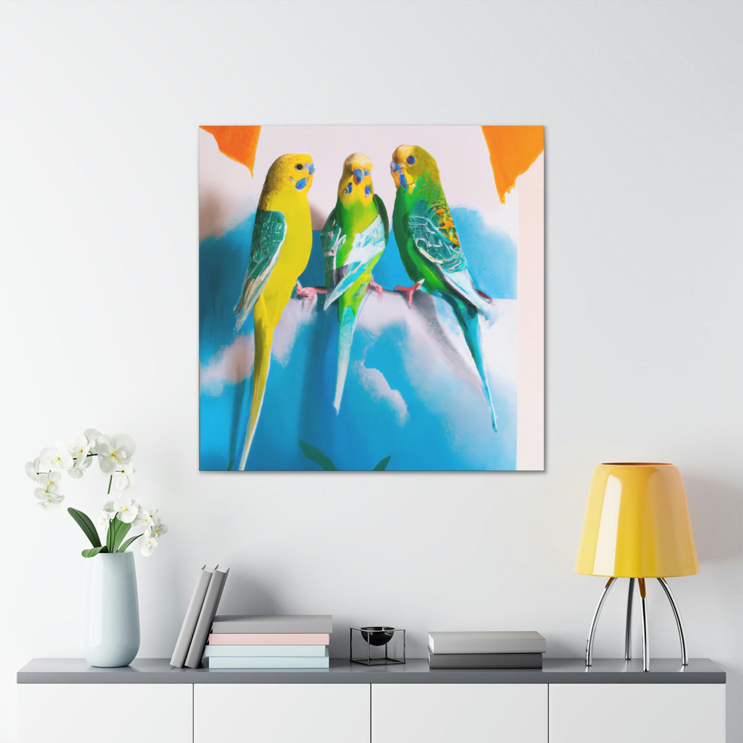 "Parakeet Abstractions," - Canvas