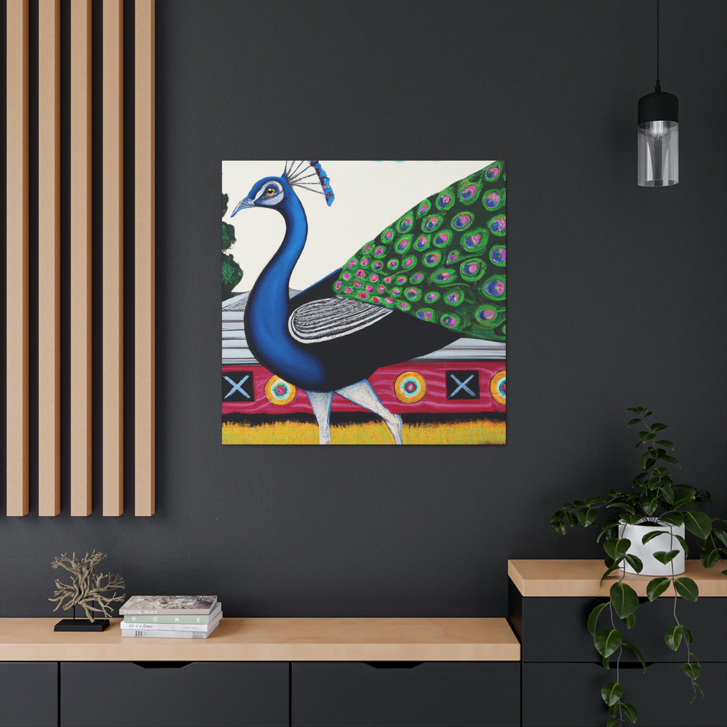 "Peacock in Paradise" - Canvas