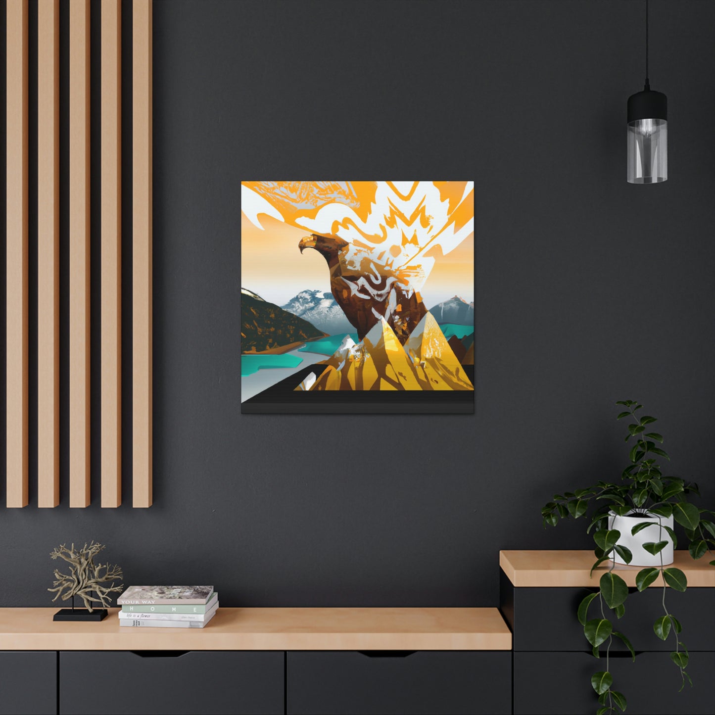 Golden Eagle Soaring High - Canvas