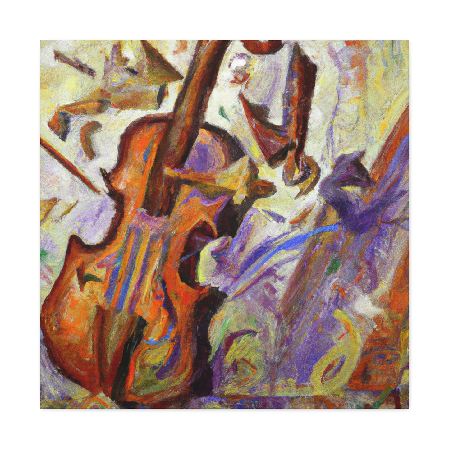 "The Violin's Symphony" - Canvas