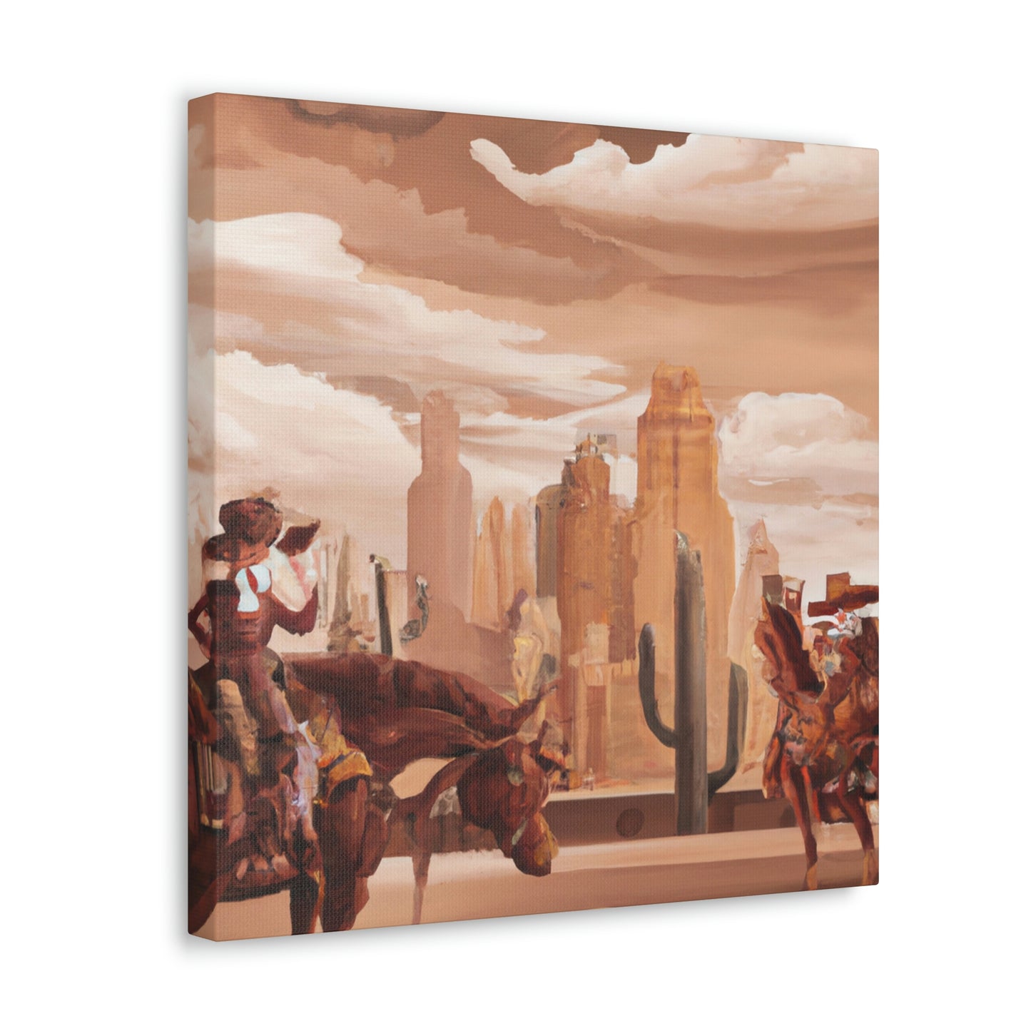 Modern Western Desertscape - Canvas