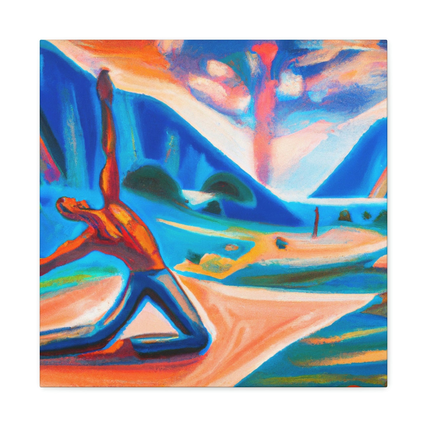 "Yoga at Sunrise" - Canvas