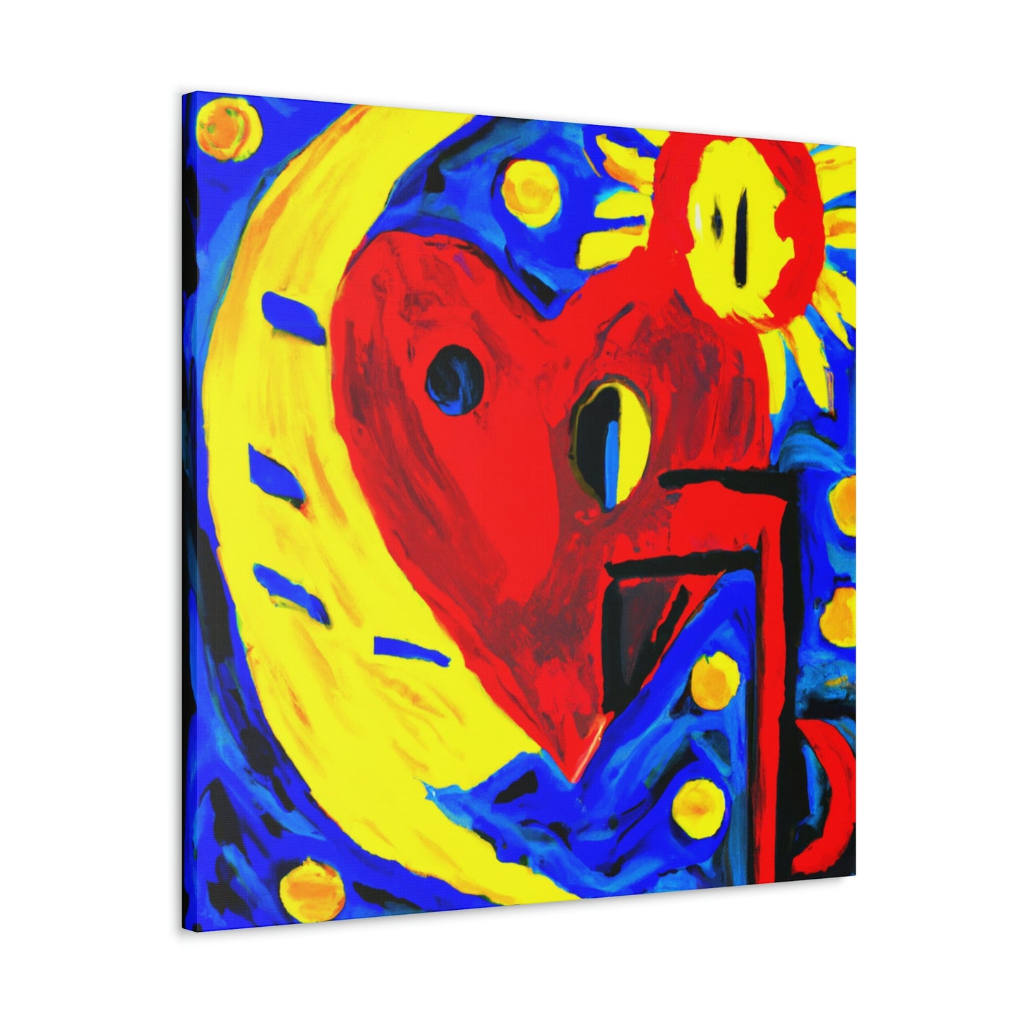 Love's Silver Moon - Canvas