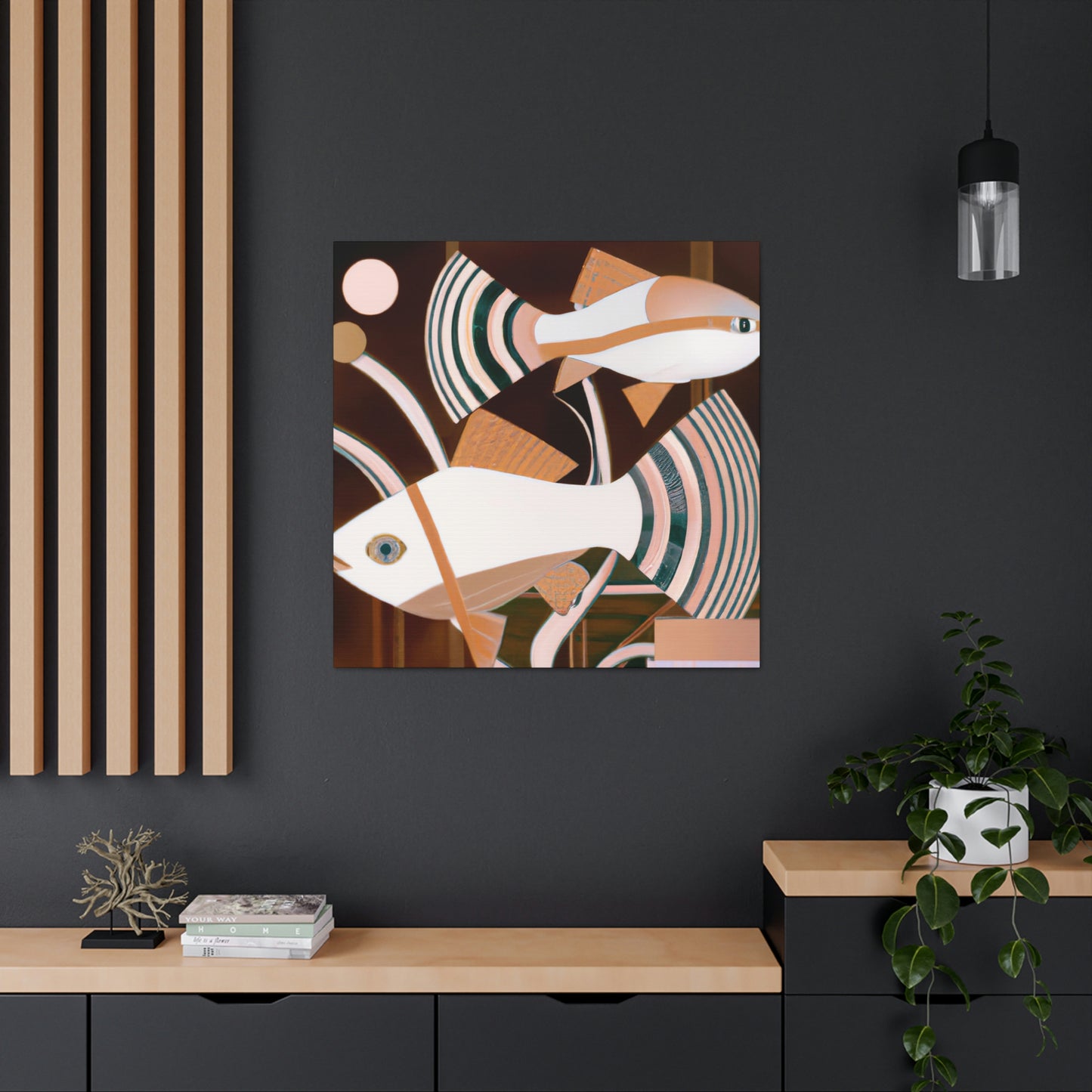 "Dancing Killifish Finesse" - Canvas