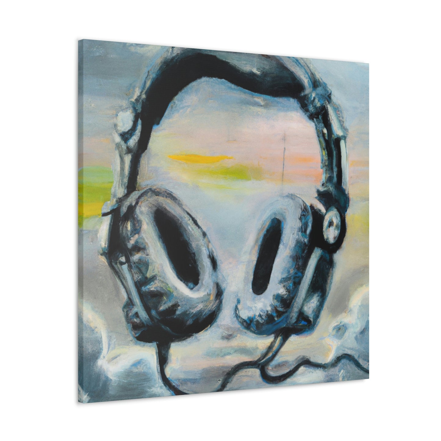 "Headphones in Expressionism" - Canvas