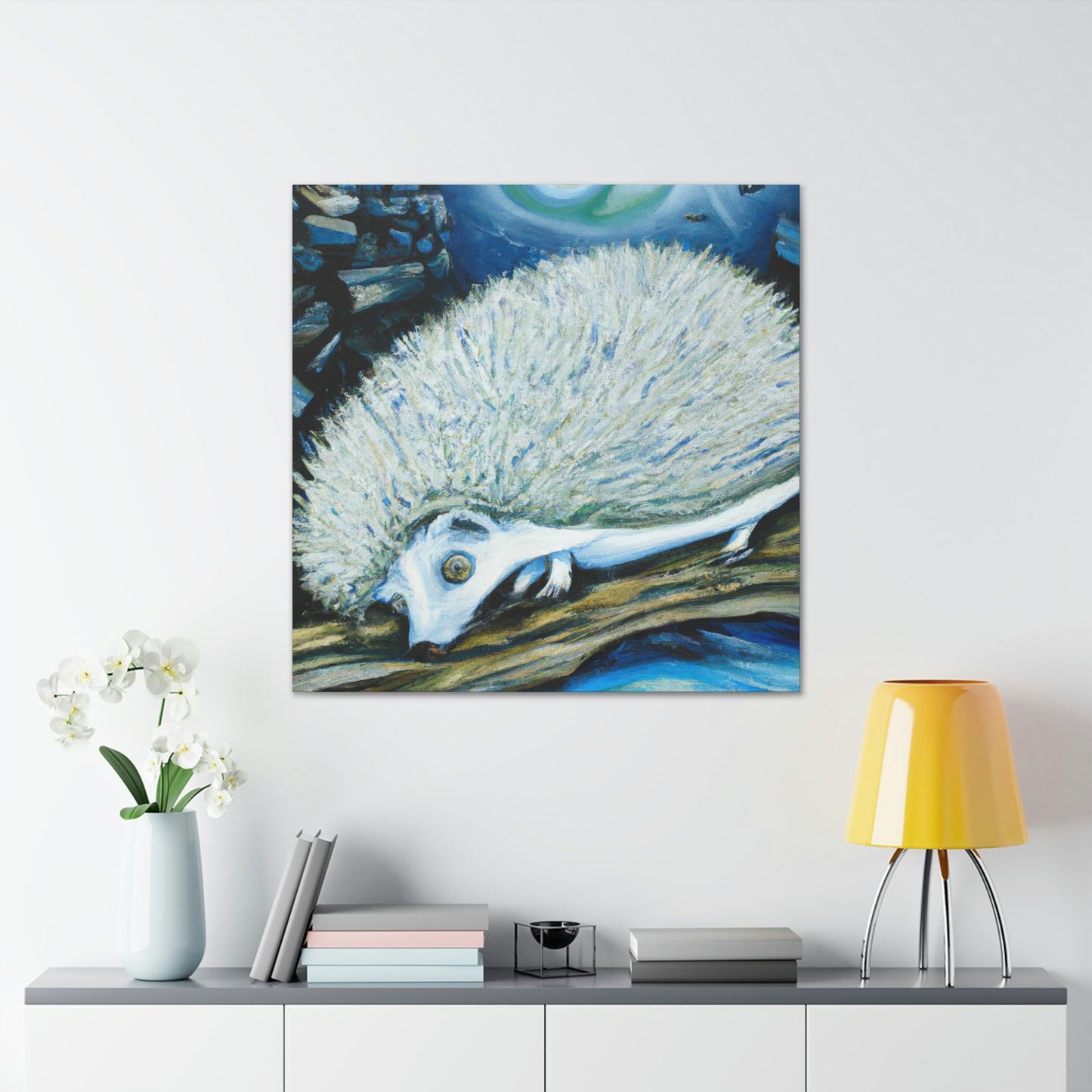 Hedgehog in Dreamland - Canvas