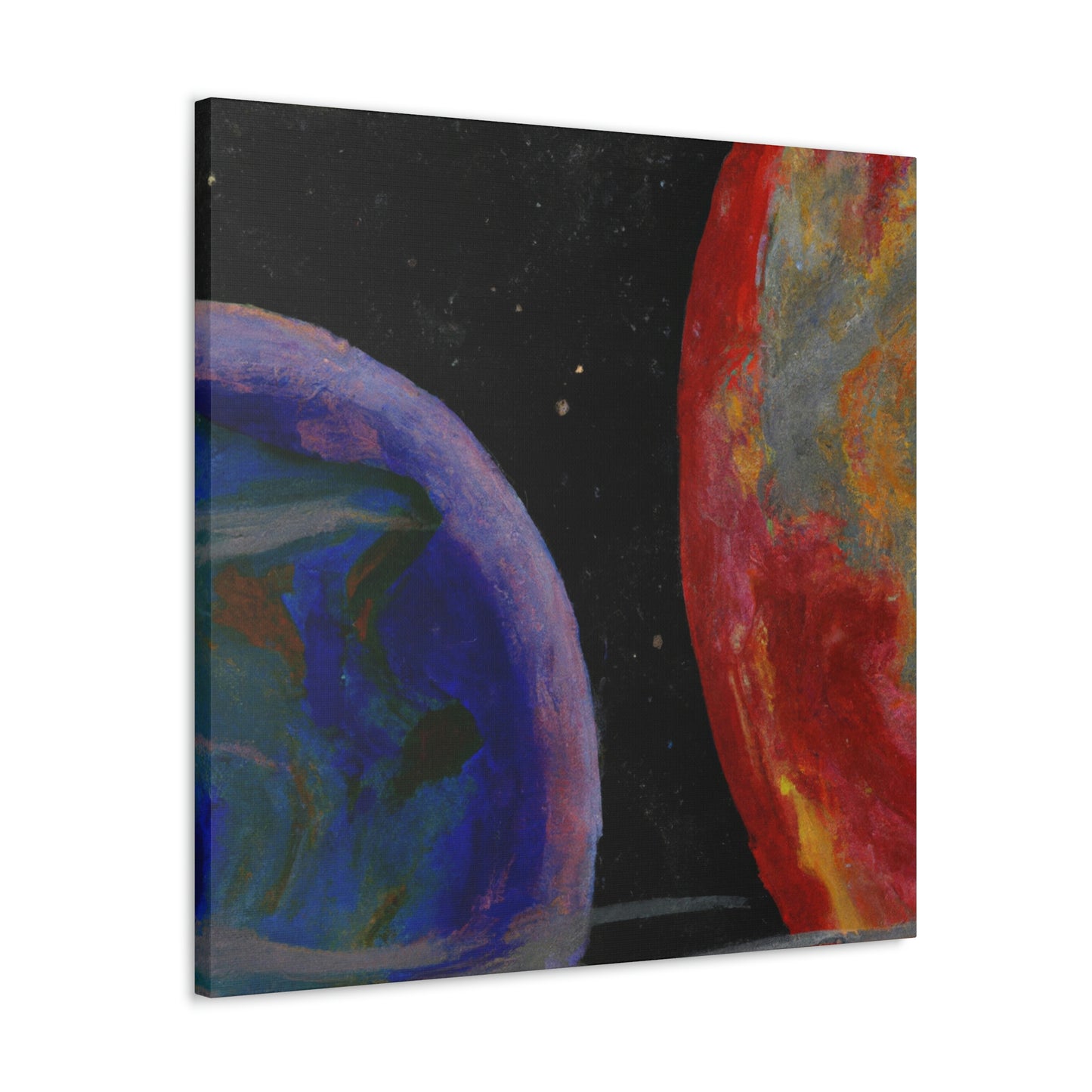 Earth's Cosmic Colors - Canvas