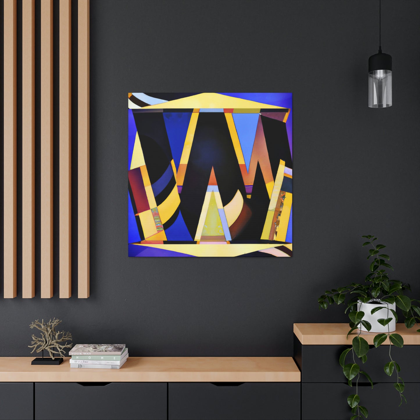 "Gleaming Wishes Art Deco" - Canvas