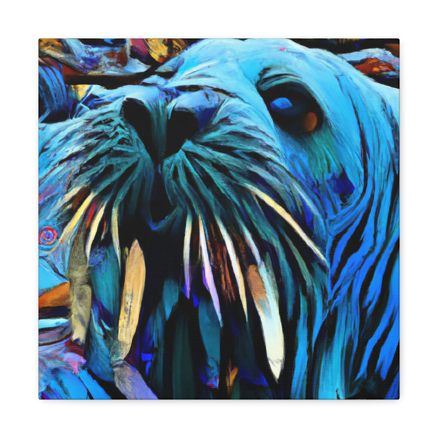 Walrus on a Wave - Canvas