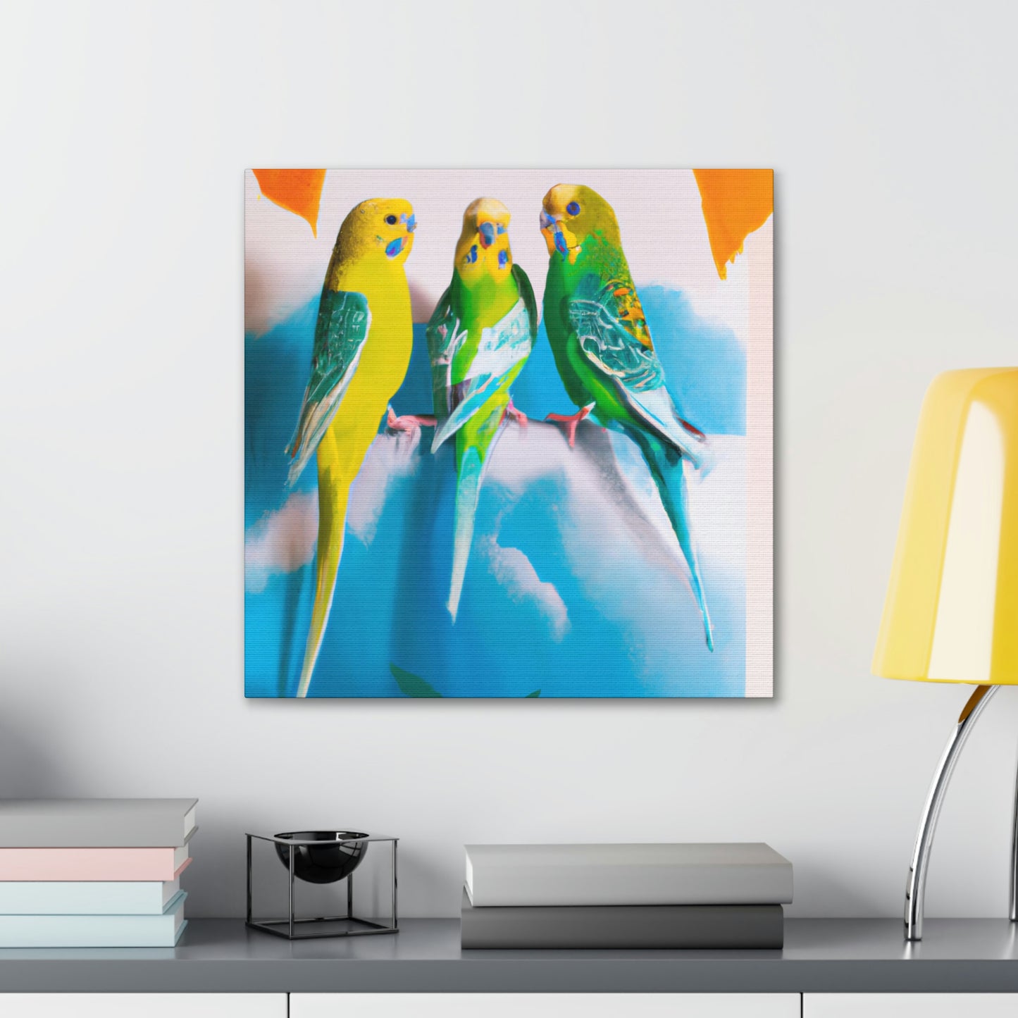 "Parakeet Abstractions," - Canvas