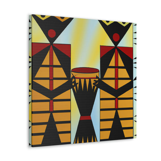 "Sultry Jazz Bongos" - Canvas