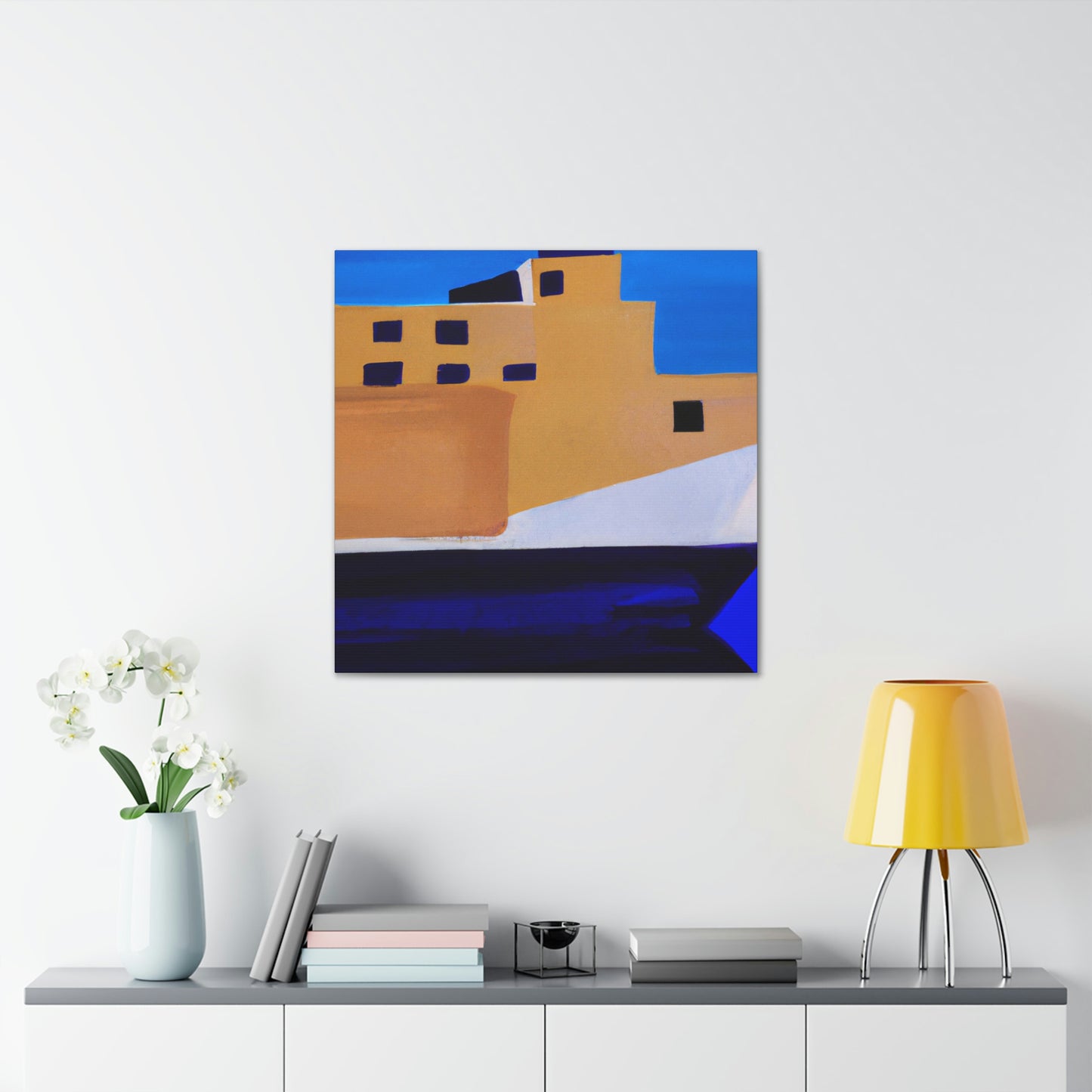 Ferry Minimalism Painting - Canvas