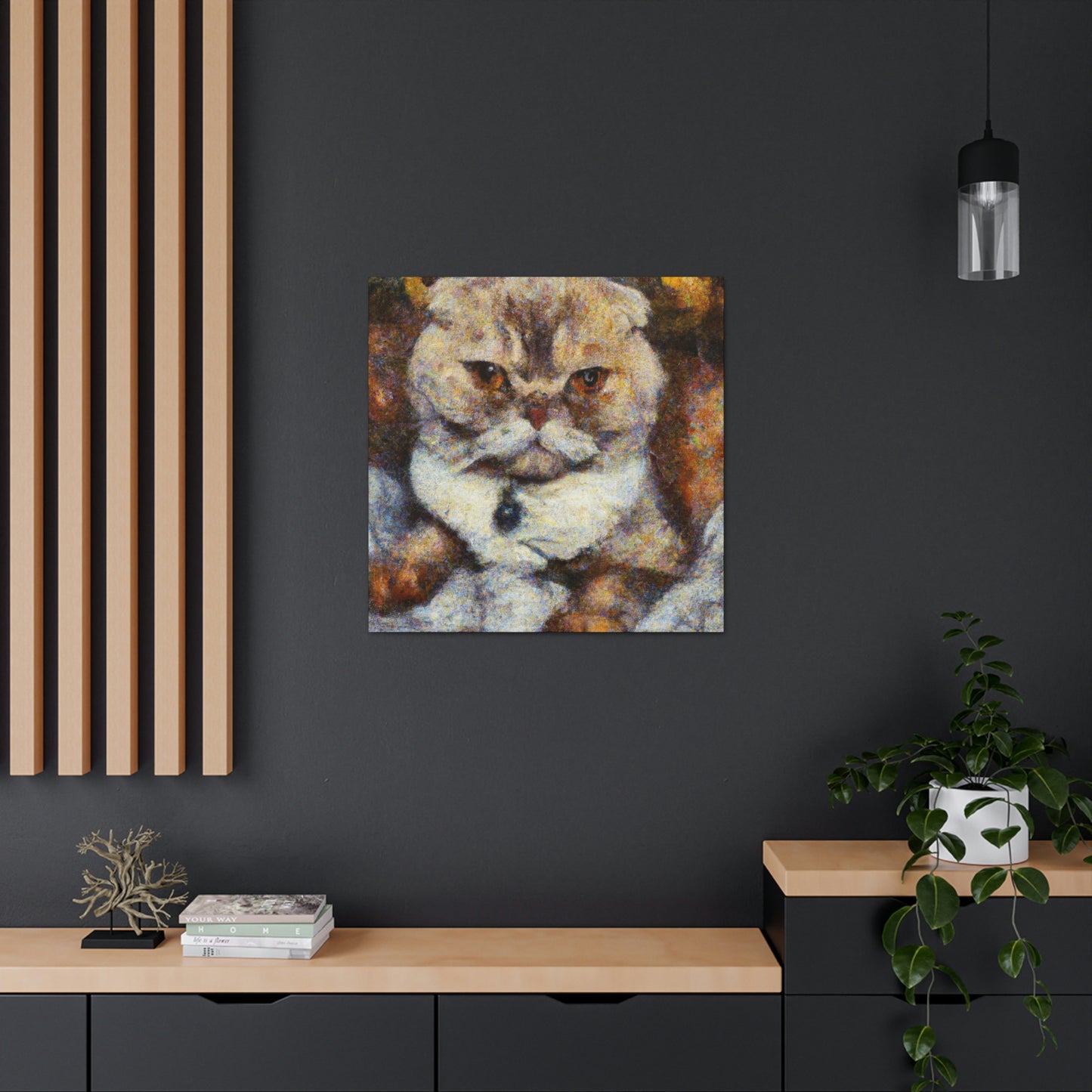 Scottish Fold Reflection - Canvas