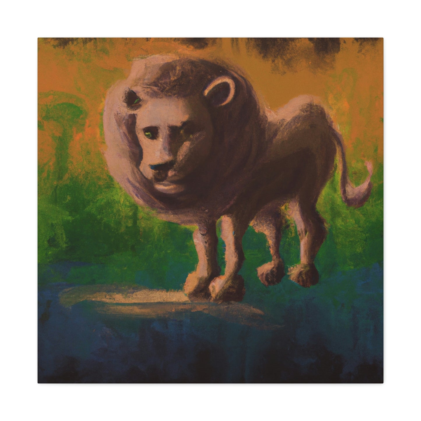 Lion in Baroque Era - Canvas