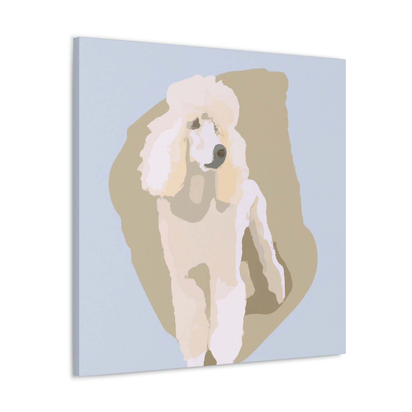 "Poodle in Minimalism" - Canvas