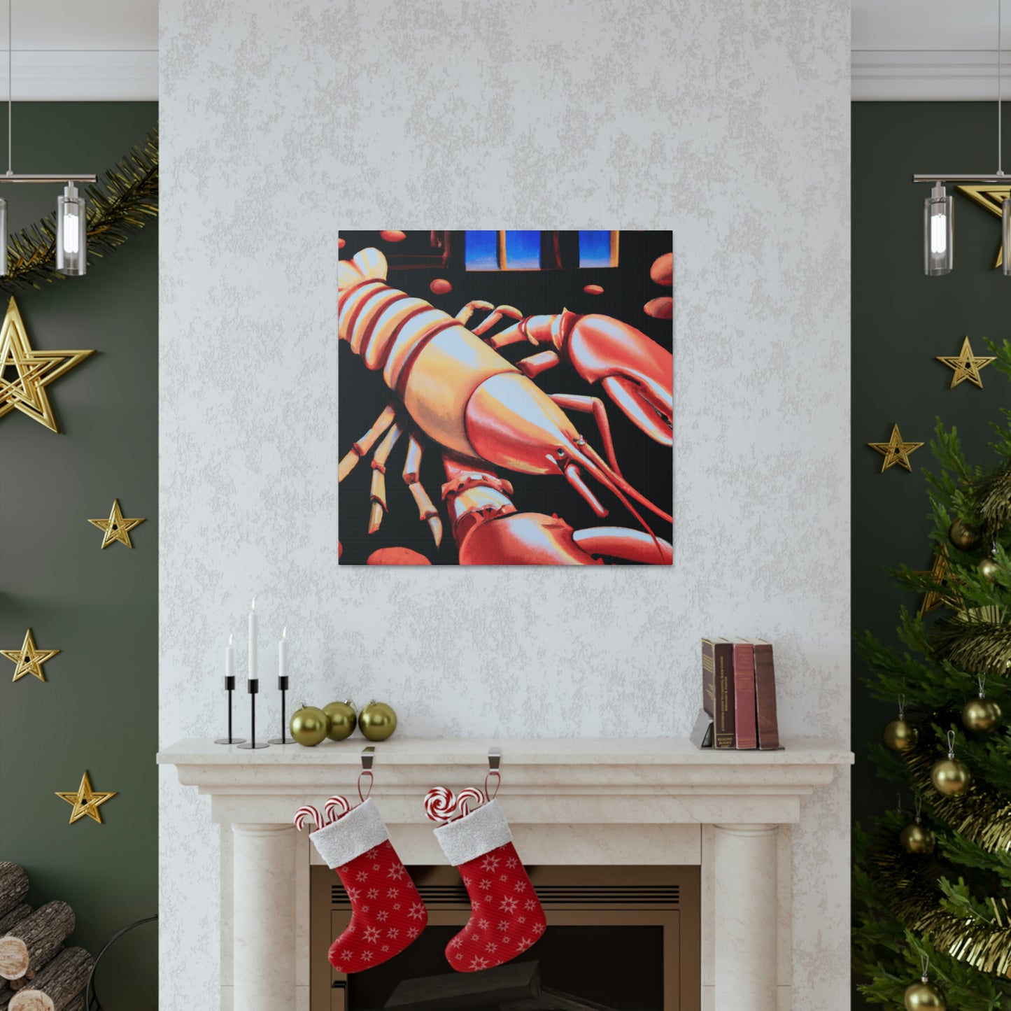 Lobster Lips Sparkle - Canvas